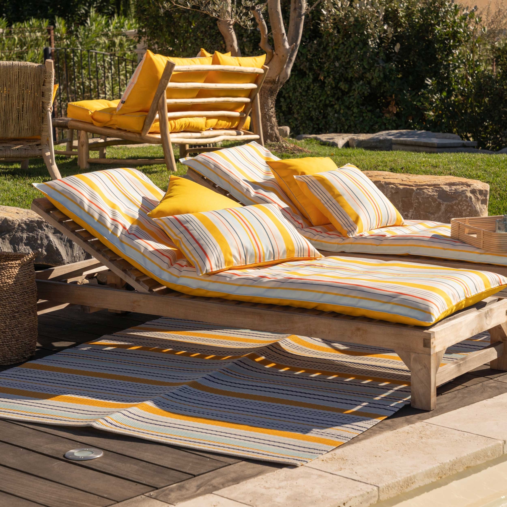 Tapis d’extérieur rayé — vue 6