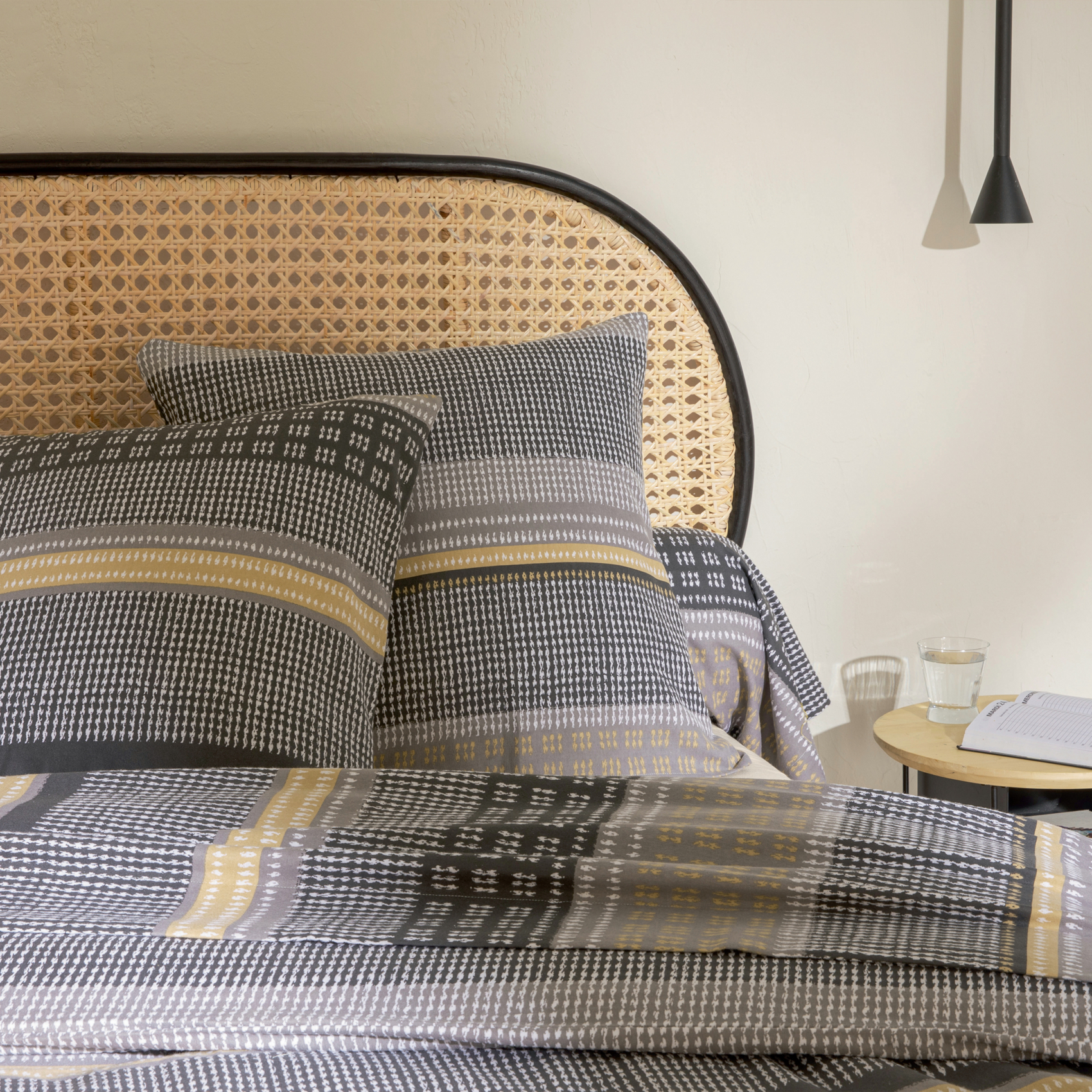 Parure de lit 2 pièces  flanelle géométrique housse + taie — vue 3