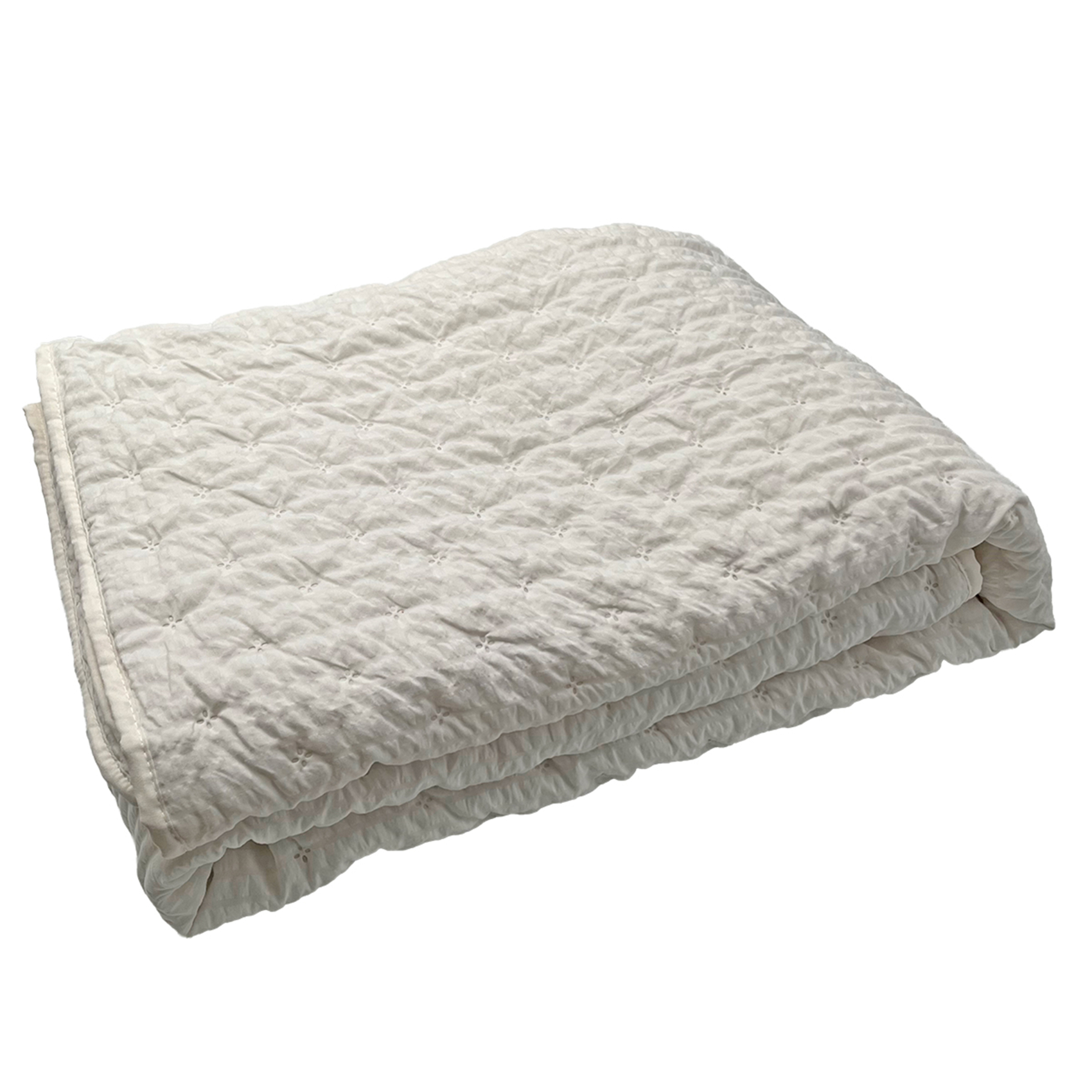 Edredon ou jeté de lit matelassé microfibre