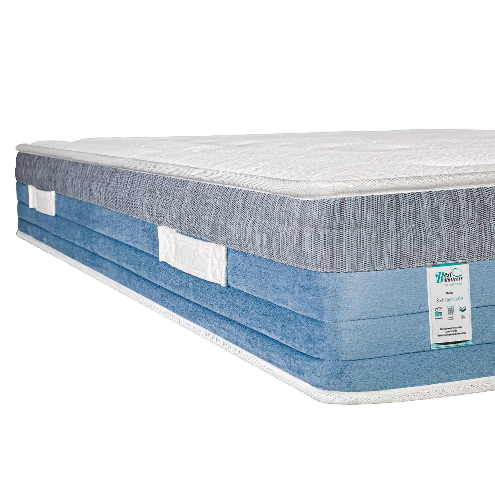 Matelas ressorts ensachés et mémoire de forme 27 cm - Soutien ferme — vue 3