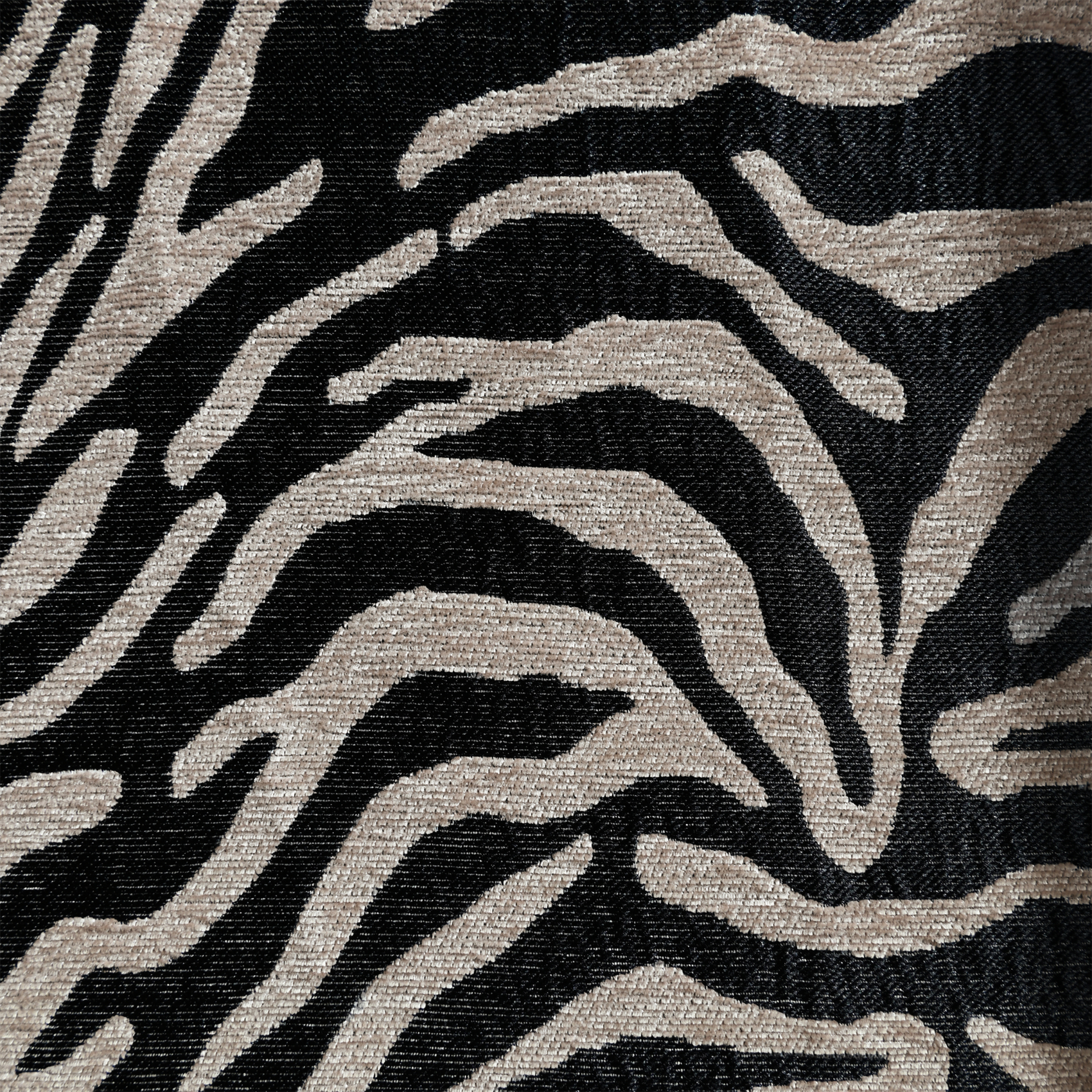 Tissu jacquard chenille motif zèbre — vue 5