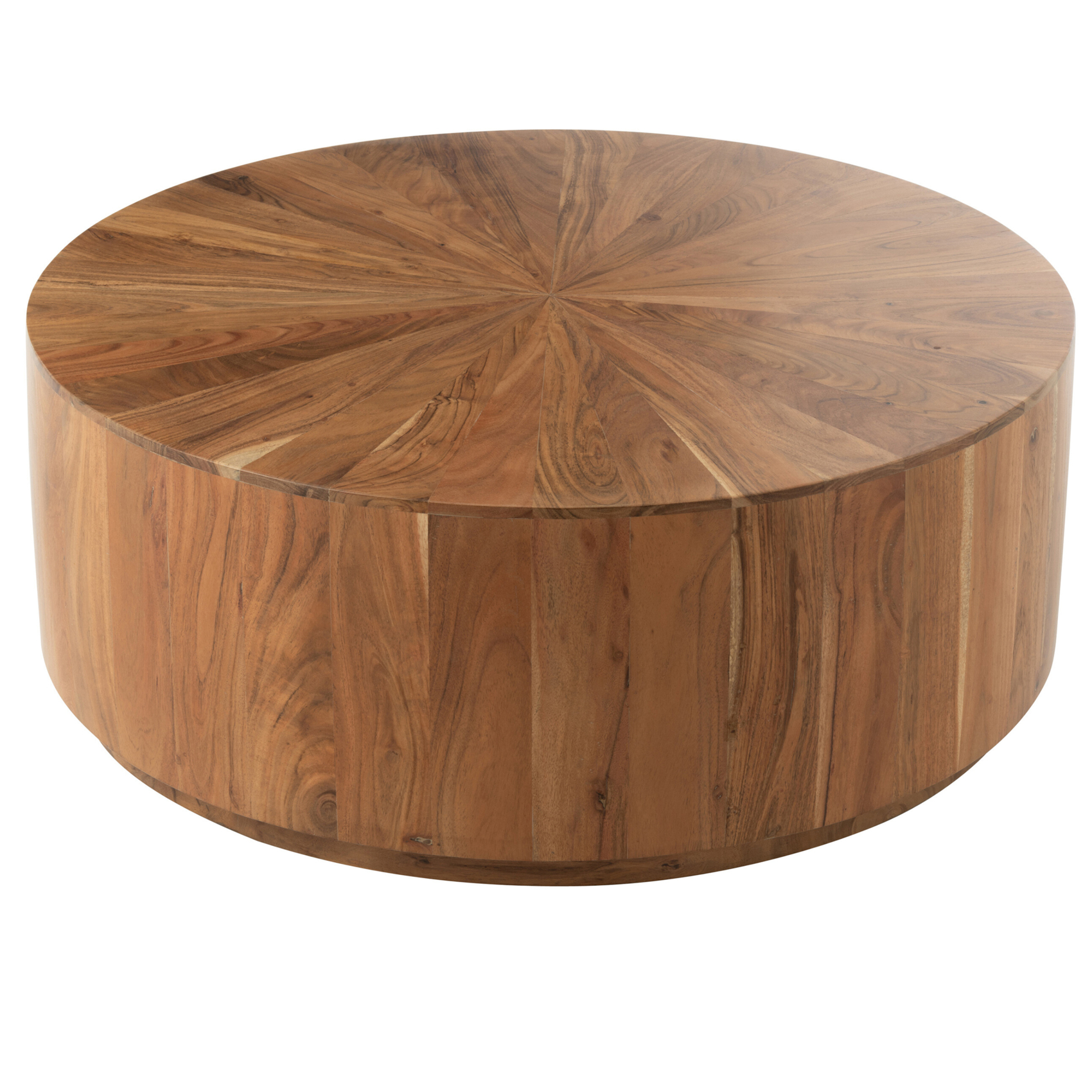 Table basse ronde bois d'acacia
