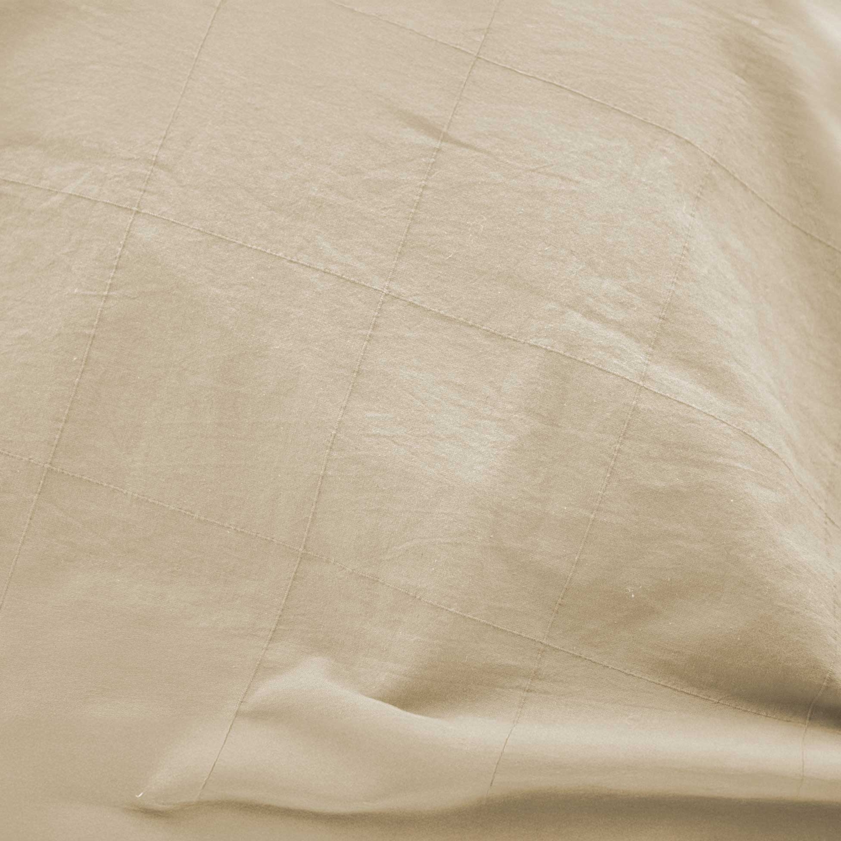 Parure de lit en coton lavé motif carreaux jacquard — vue 4