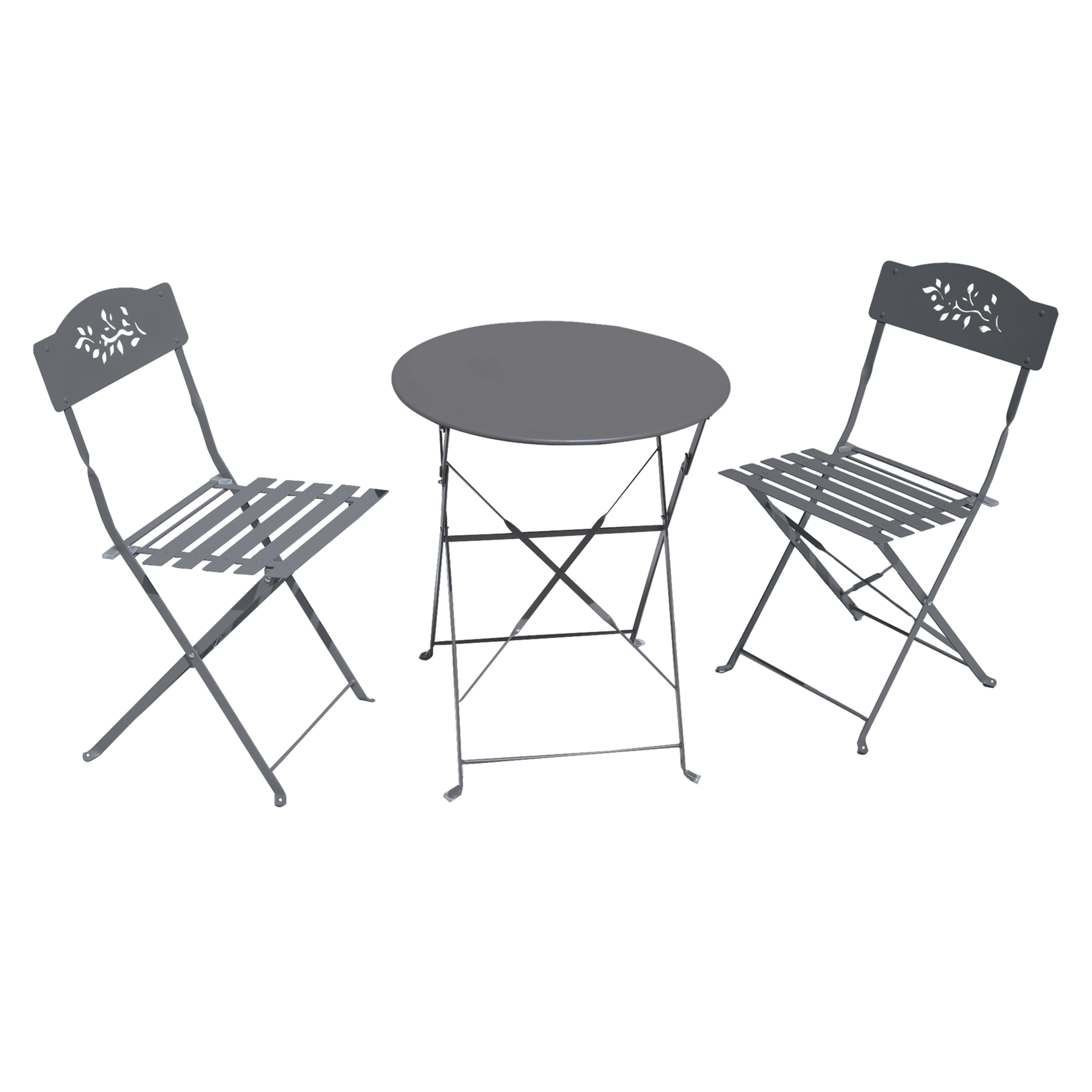 Lot de deux chaises de jardin pliante en acier — vue 3