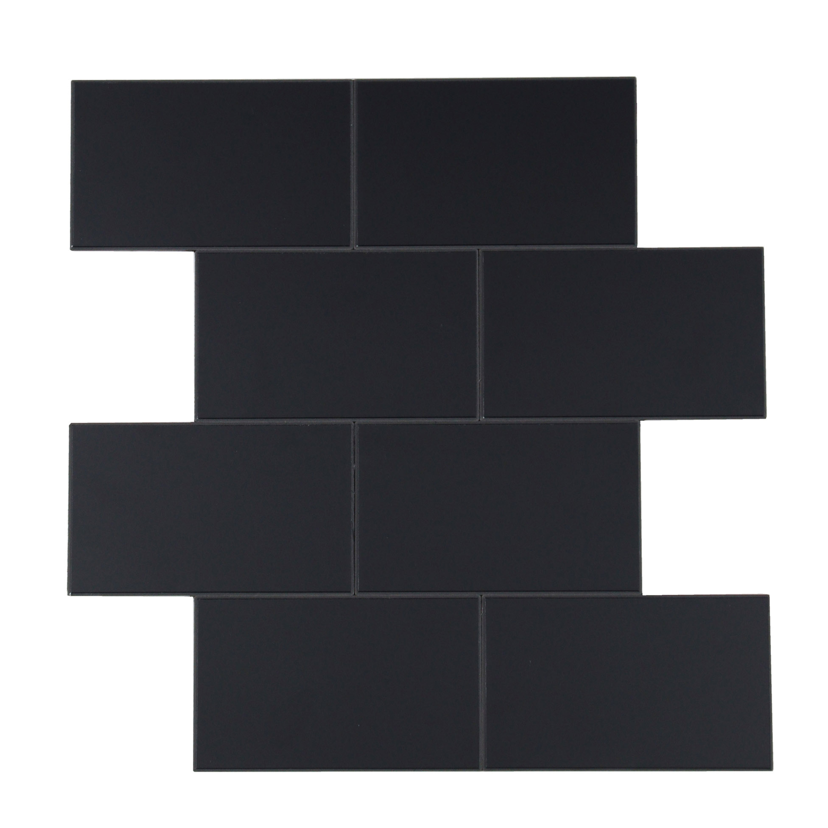 Lot de 4 crédences adhésives murales 3D effet carrelage
