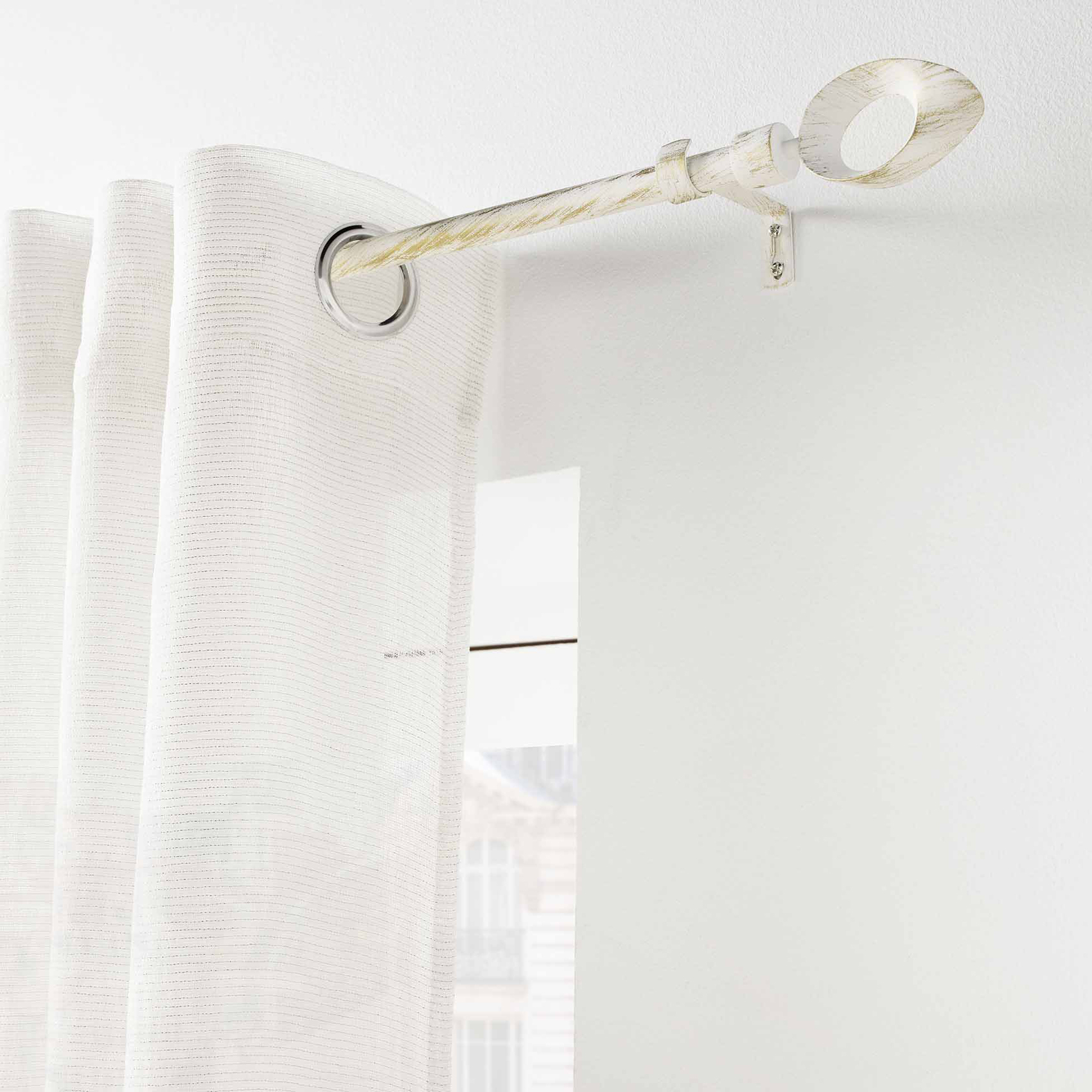 Tringle extensible en kit patiné or — vue 3