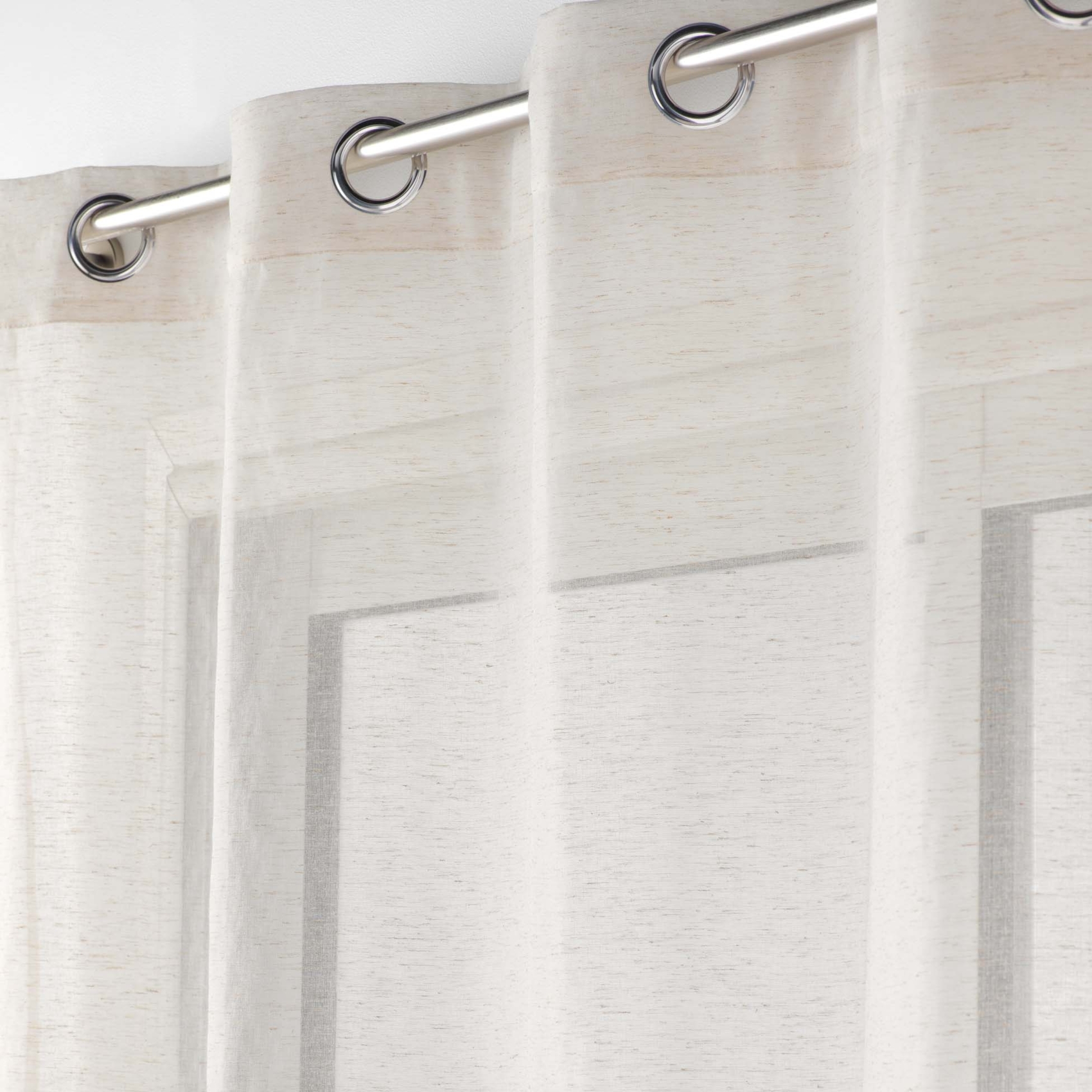 Voilage effet lin tissé — vue 4