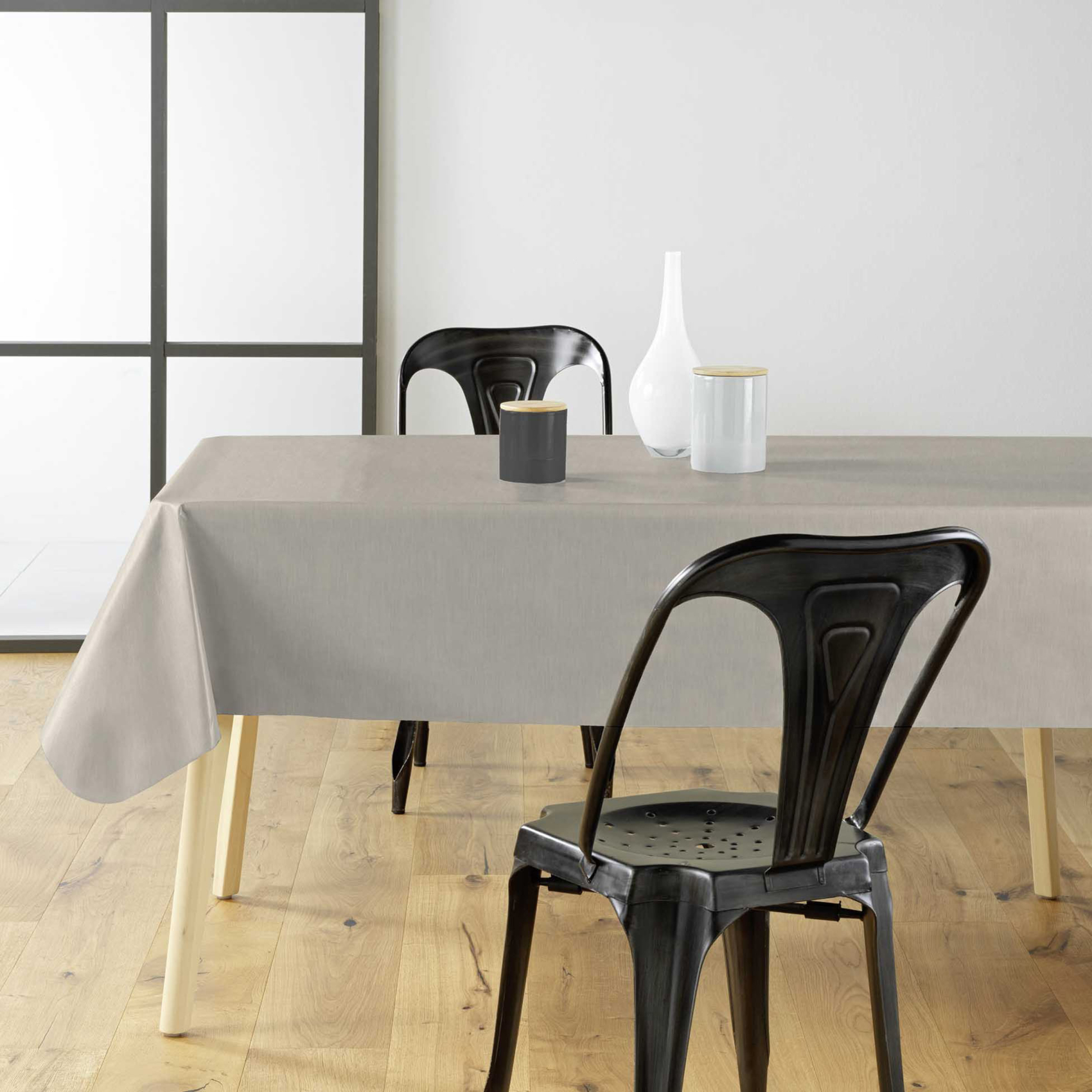Toile cirée imprimée aspect textile sur mesure — vue 3
