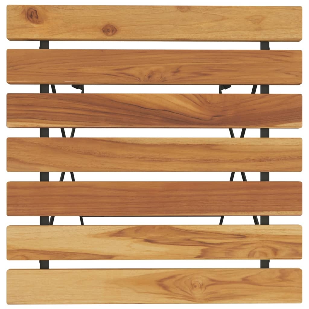 Table de bistro pliante en bois — vue 3