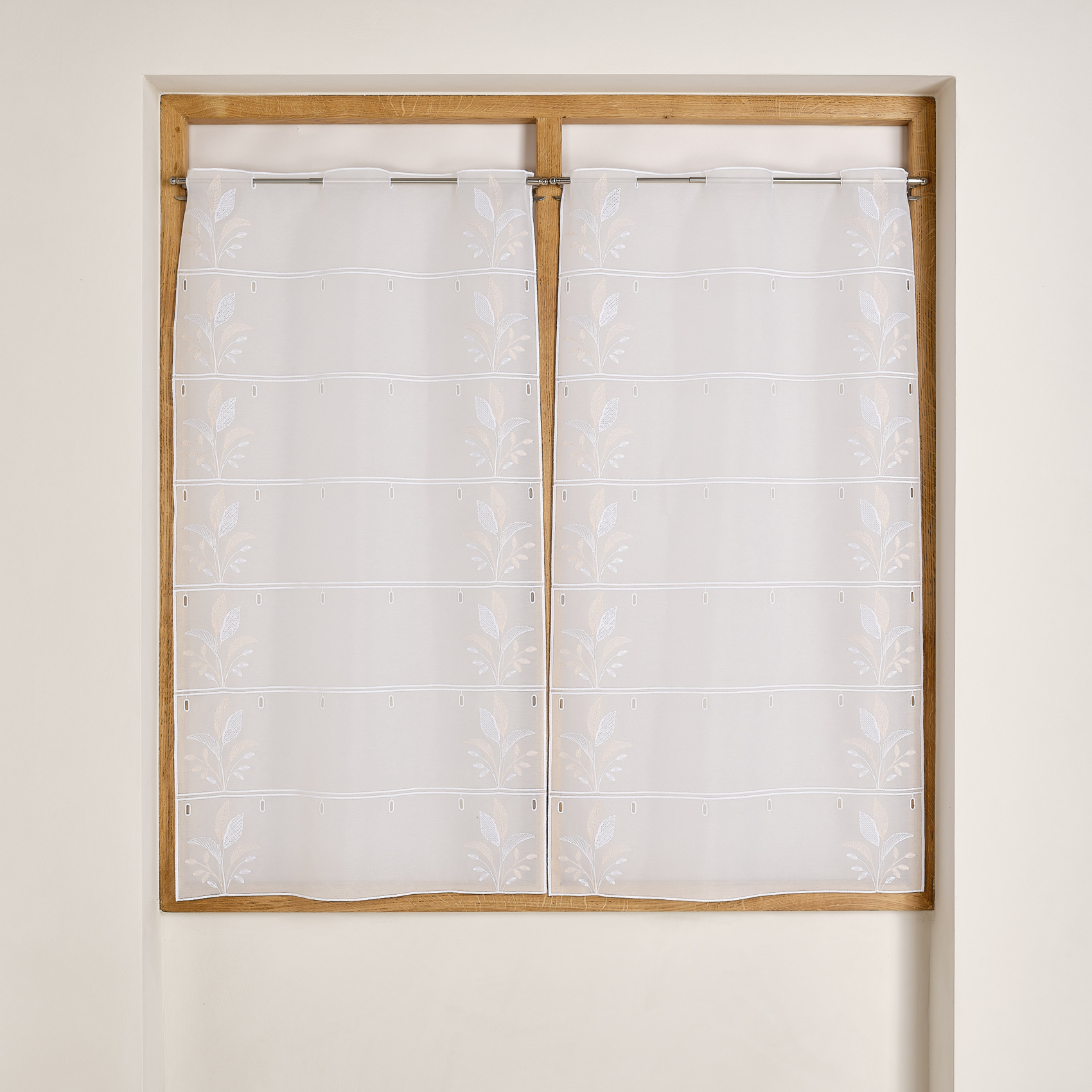 Modulable brodé à motif feuilles