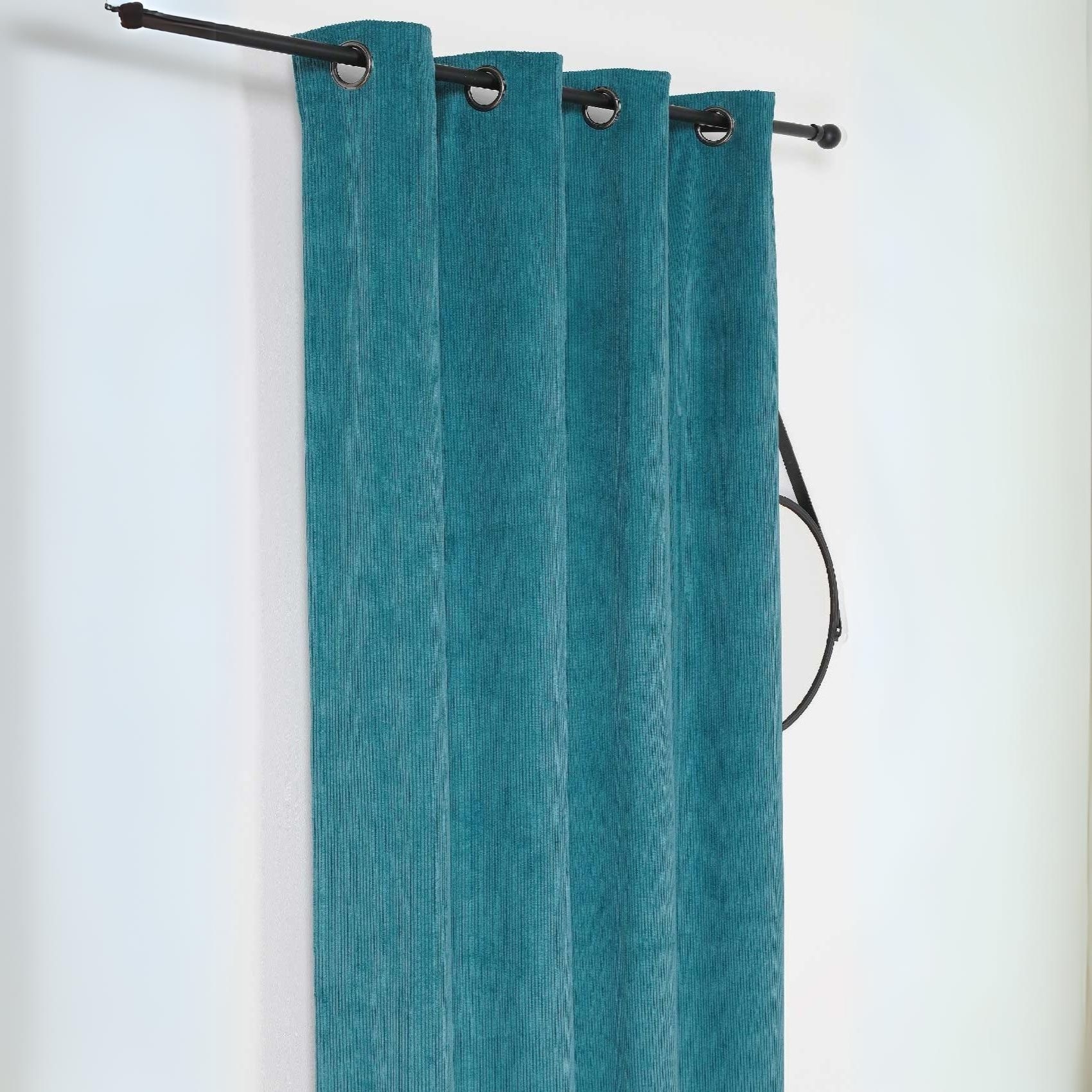 Rideau obscurcissant et isolant en velours côtelé — vue 5