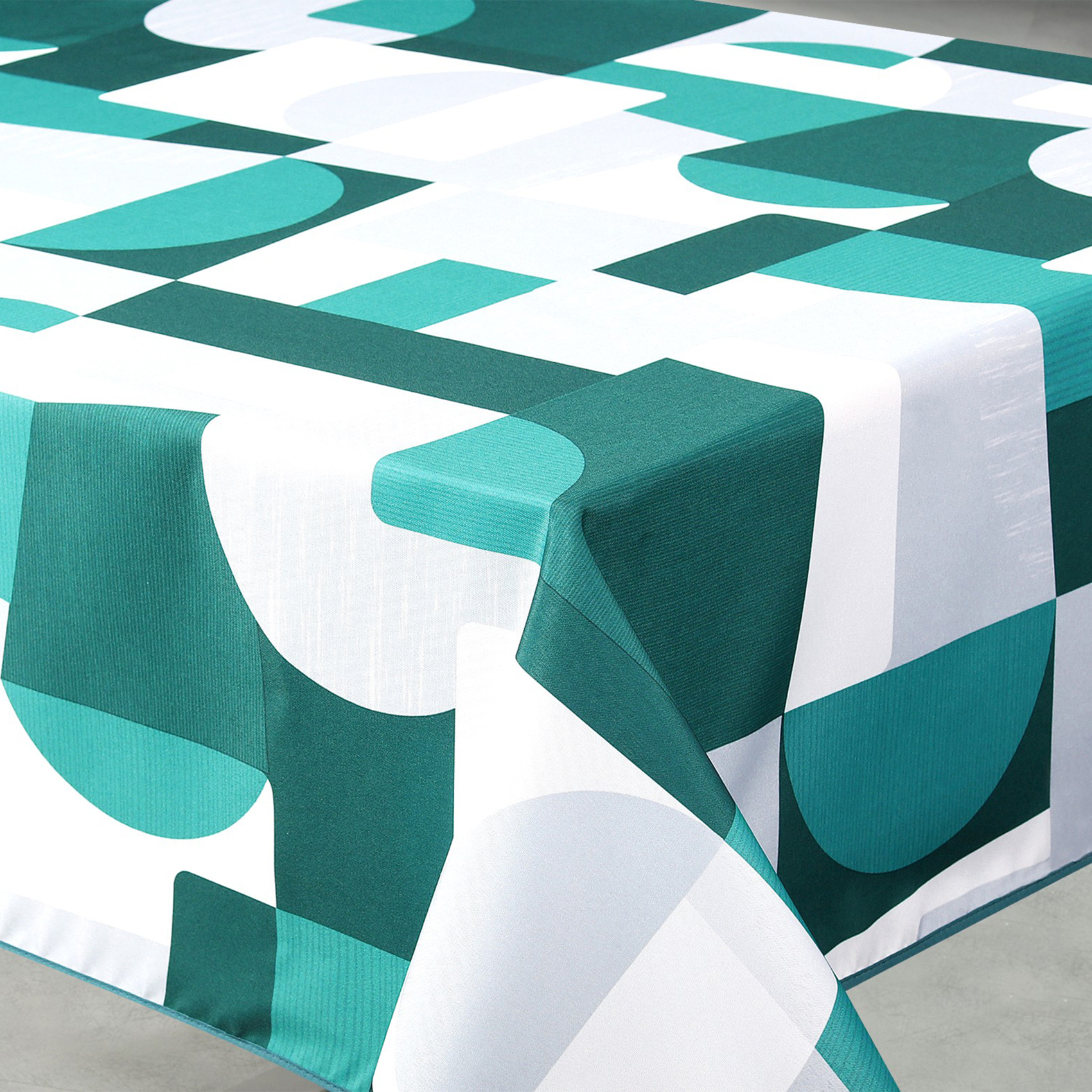 Nappe anti-tâche rectangulaire design géométrique — vue 3