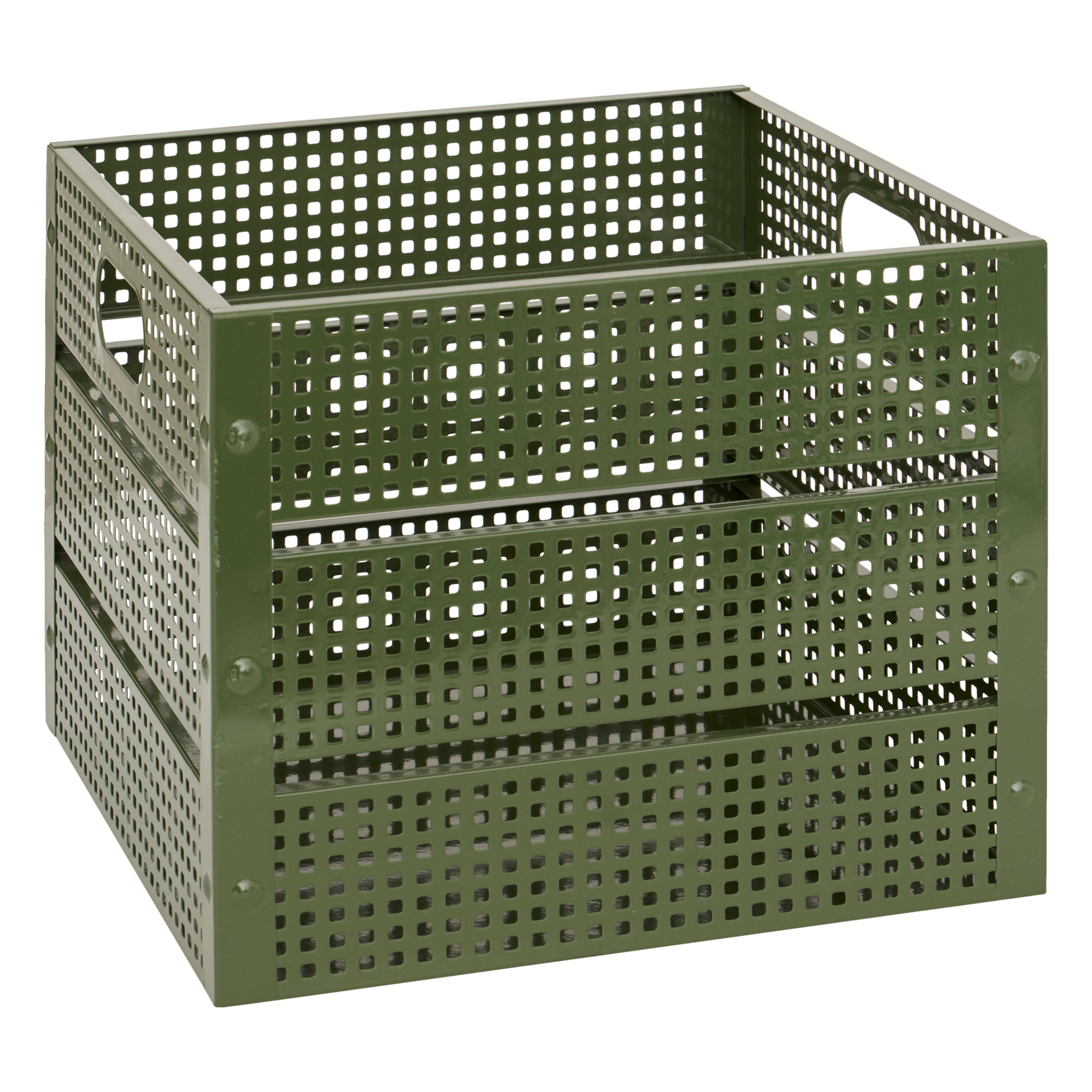 Set de 4 caisses de rangement en métal empilables — vue 5