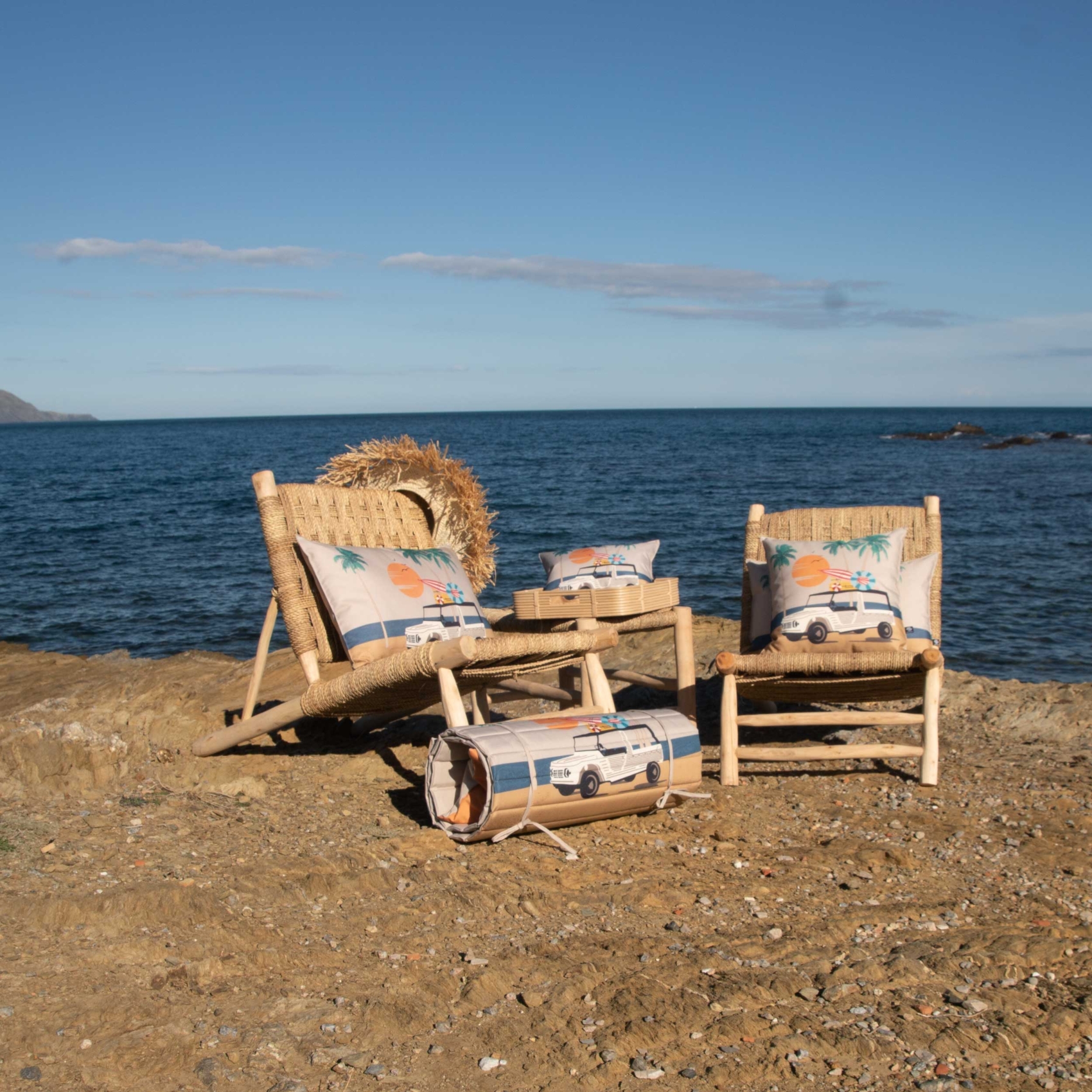 Coussin extérieur décoratif à motif estival — vue 6