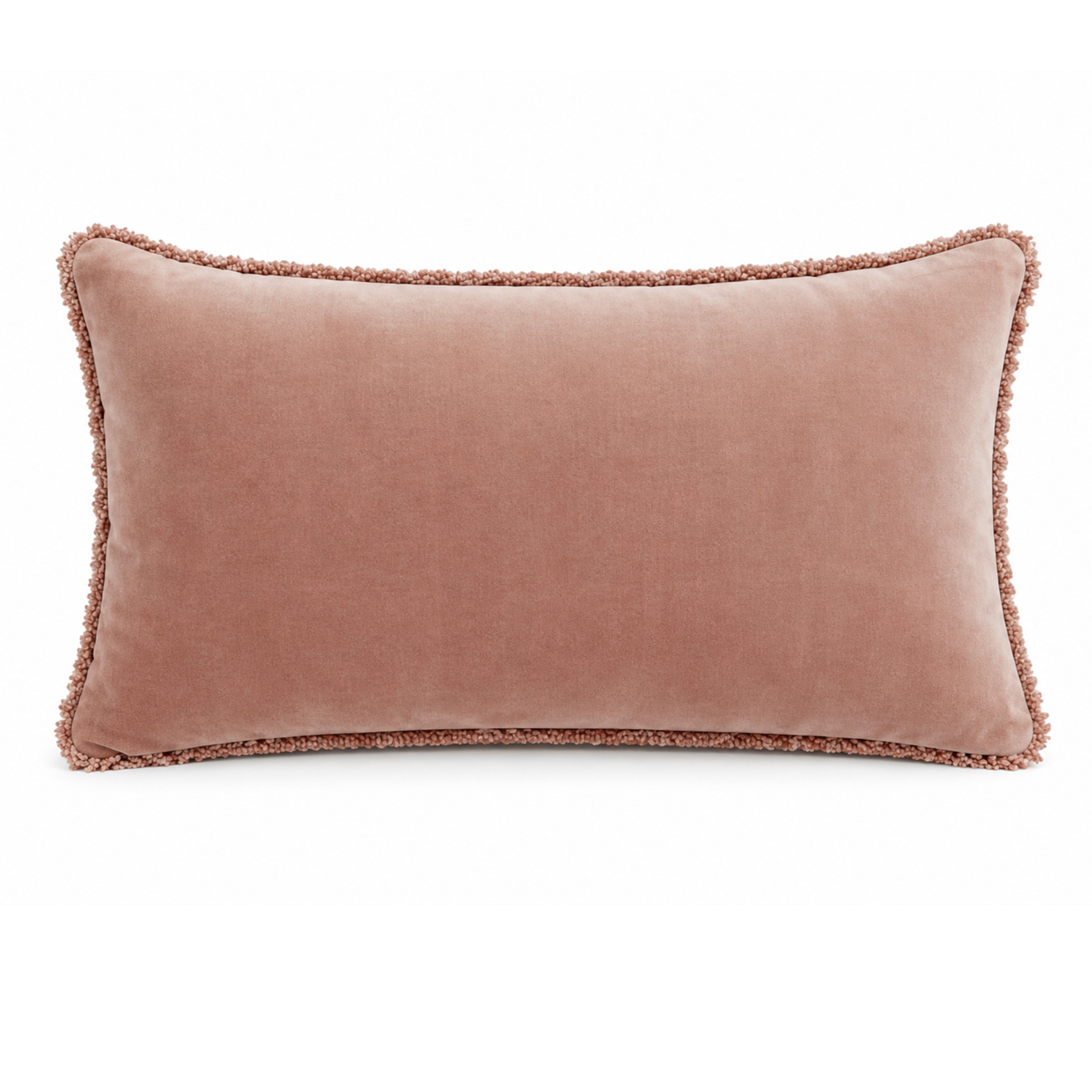 Housse de coussin rectangle en velours et contour chenille KOBE HAOMY — vue 5