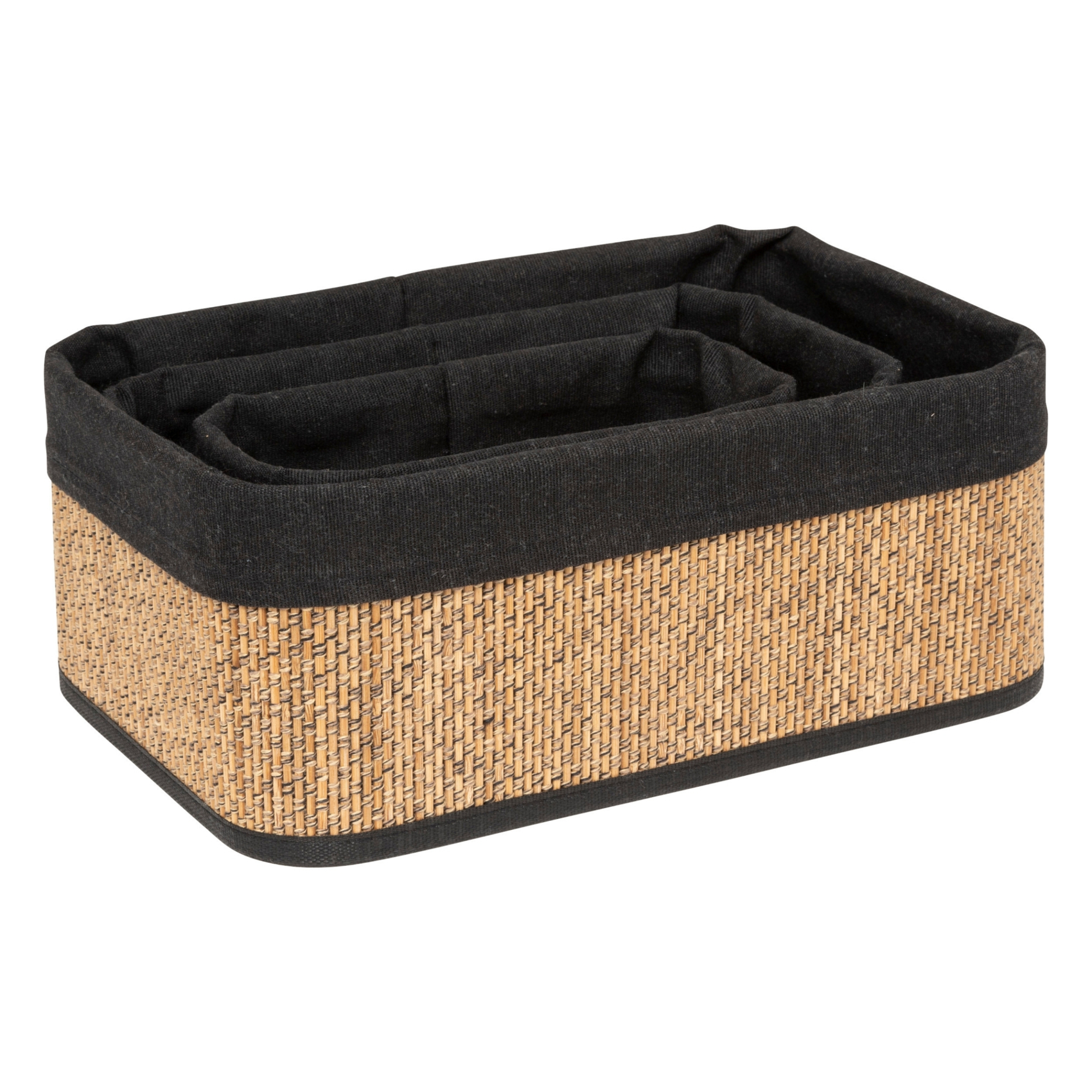 Set de 3 paniers en bambou — vue 3