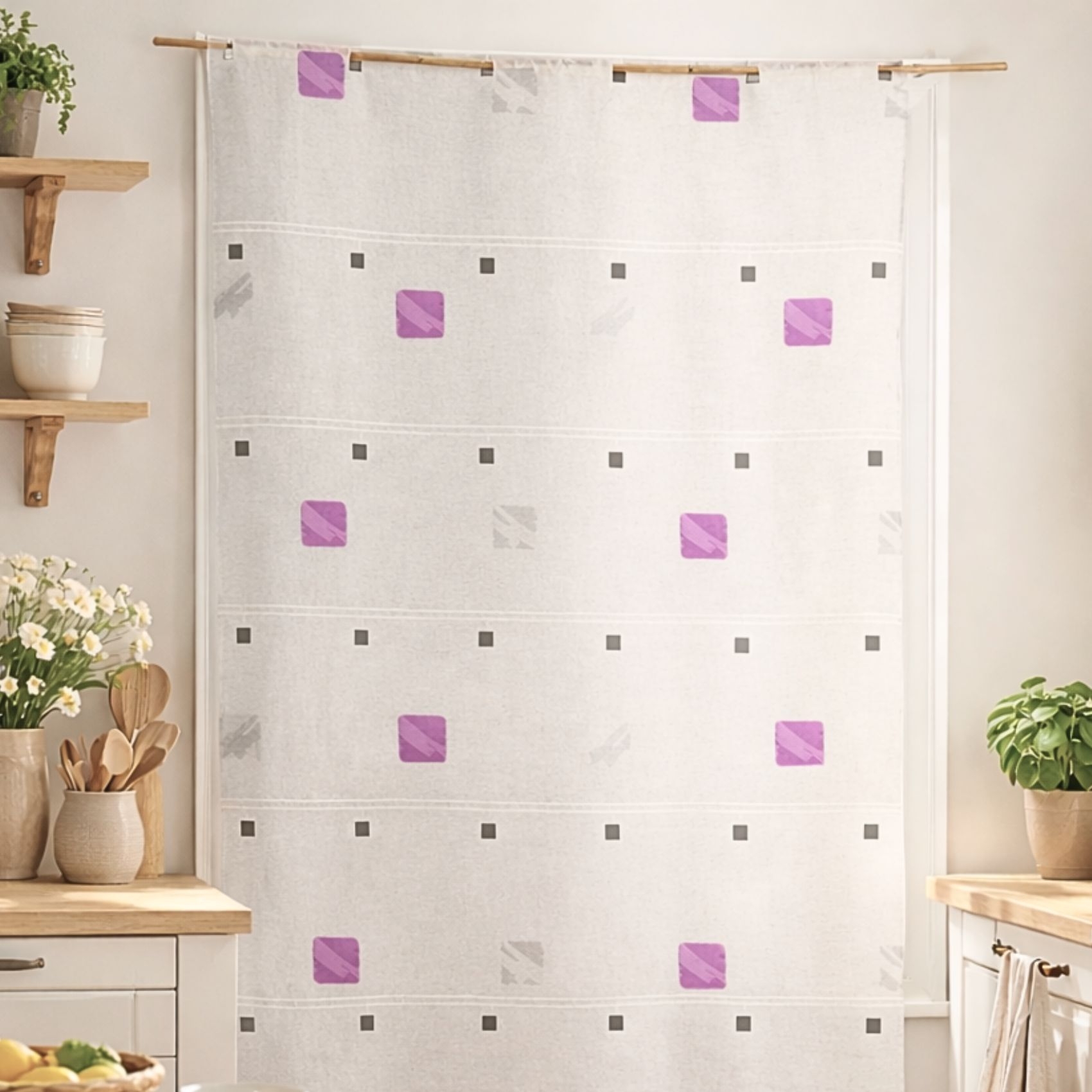 Modulable brodé de carrés colorés — vue 6