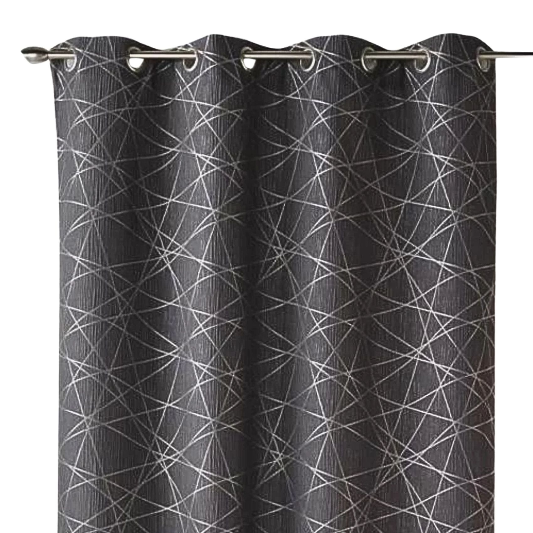 Rideau tamisant jacquard à motifs géométriques — vue 6