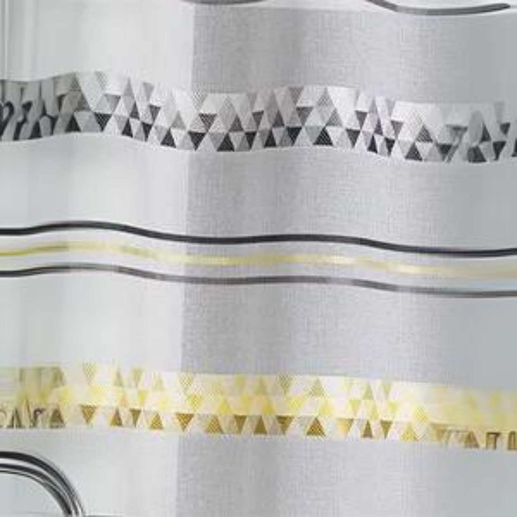 Store bateau en étamine à rayures géométriques — vue 4