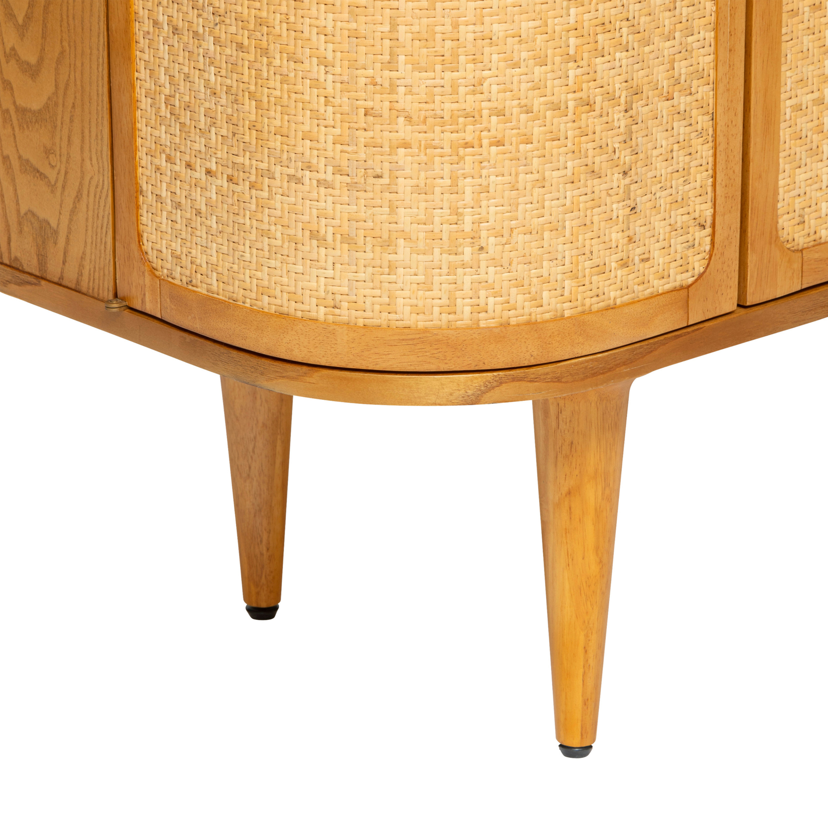 Buffet 4 portes en bois avec cannage — vue 6