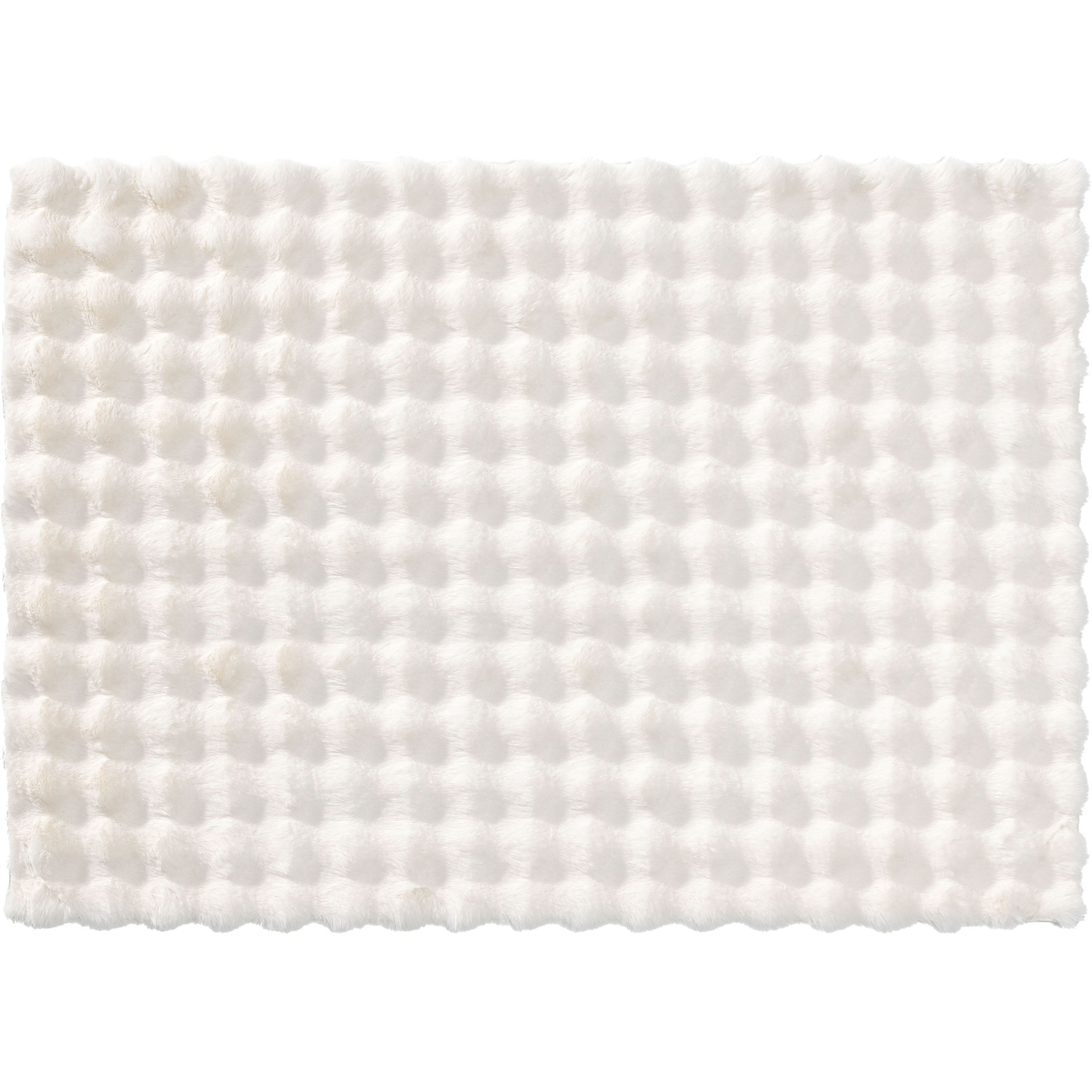 Tapis doux en imitation fourrure avec relief moelleux