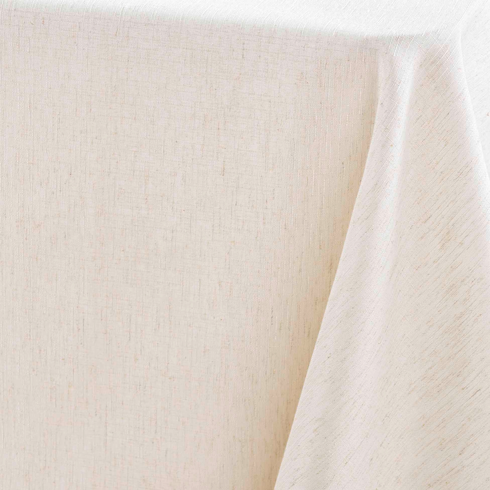 Nappe rectangle en poly-lin avec finition ourlet — vue 4