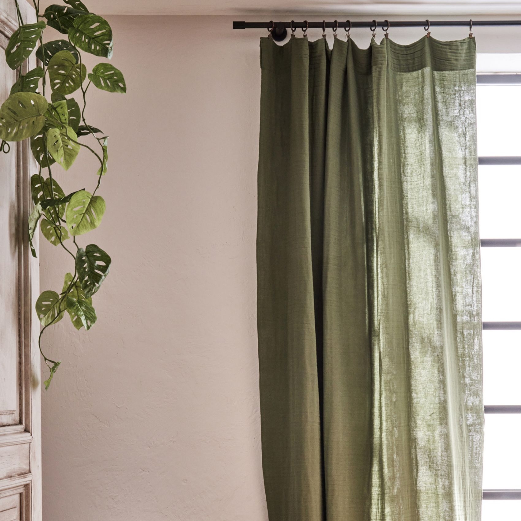 Rideau gaze de coton ajustable — vue 4