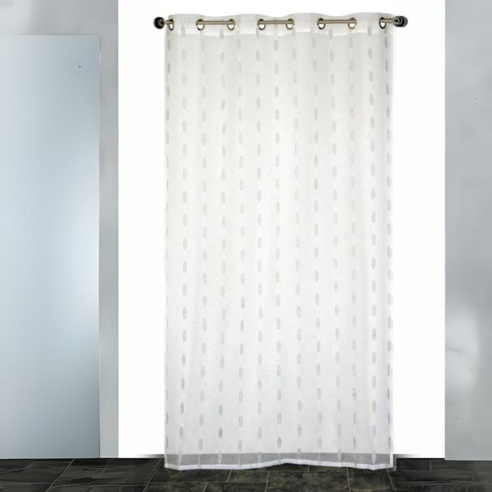 Voilage en Organza Grain de Café