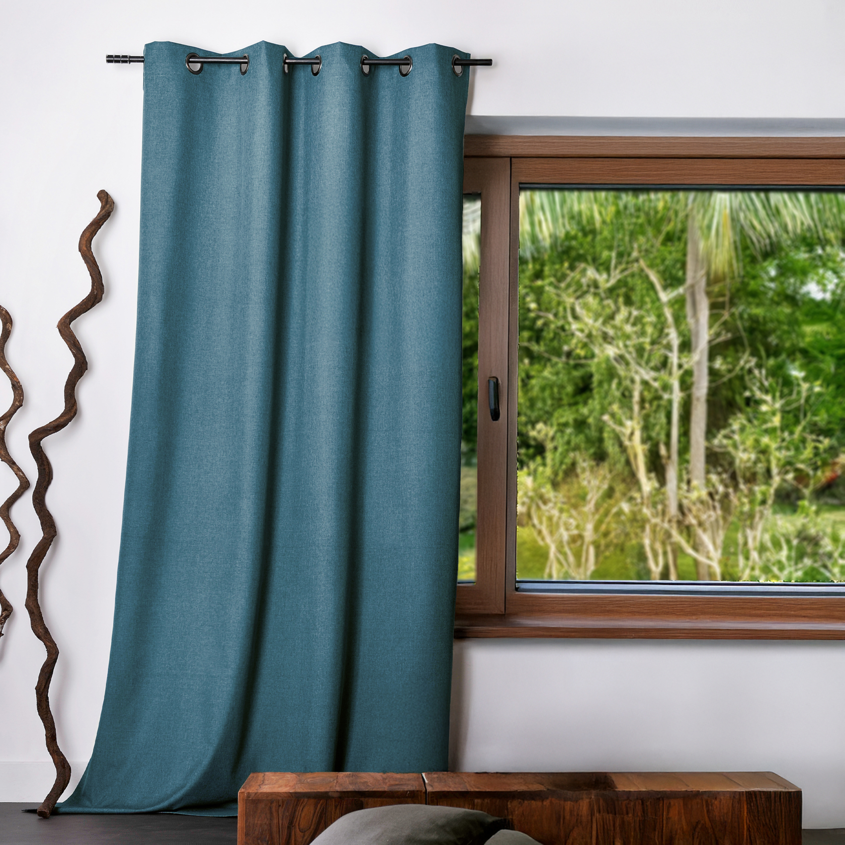 Rideau uni Oxford 100 % occultant — vue 4