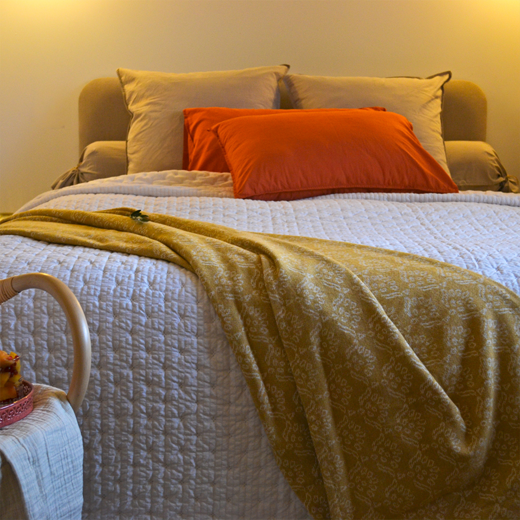 Edredon ou jeté de lit matelassé microfibre — vue 4