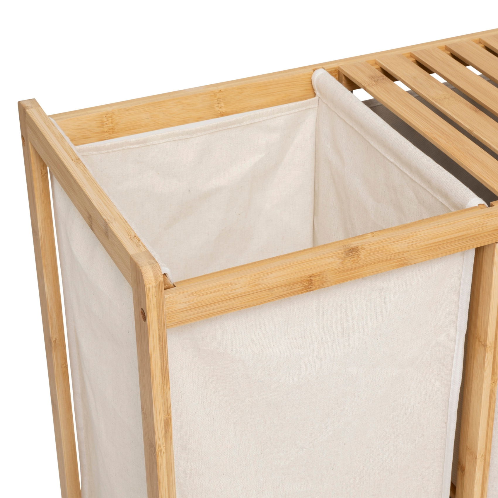 Etagère bambou panier à linge — vue 5