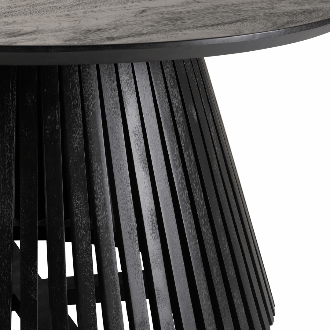 Table basse large en bois de manguier noir — vue 4