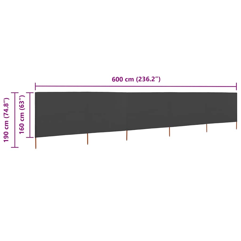 Paravent extérieur 5 panneaux — vue 5