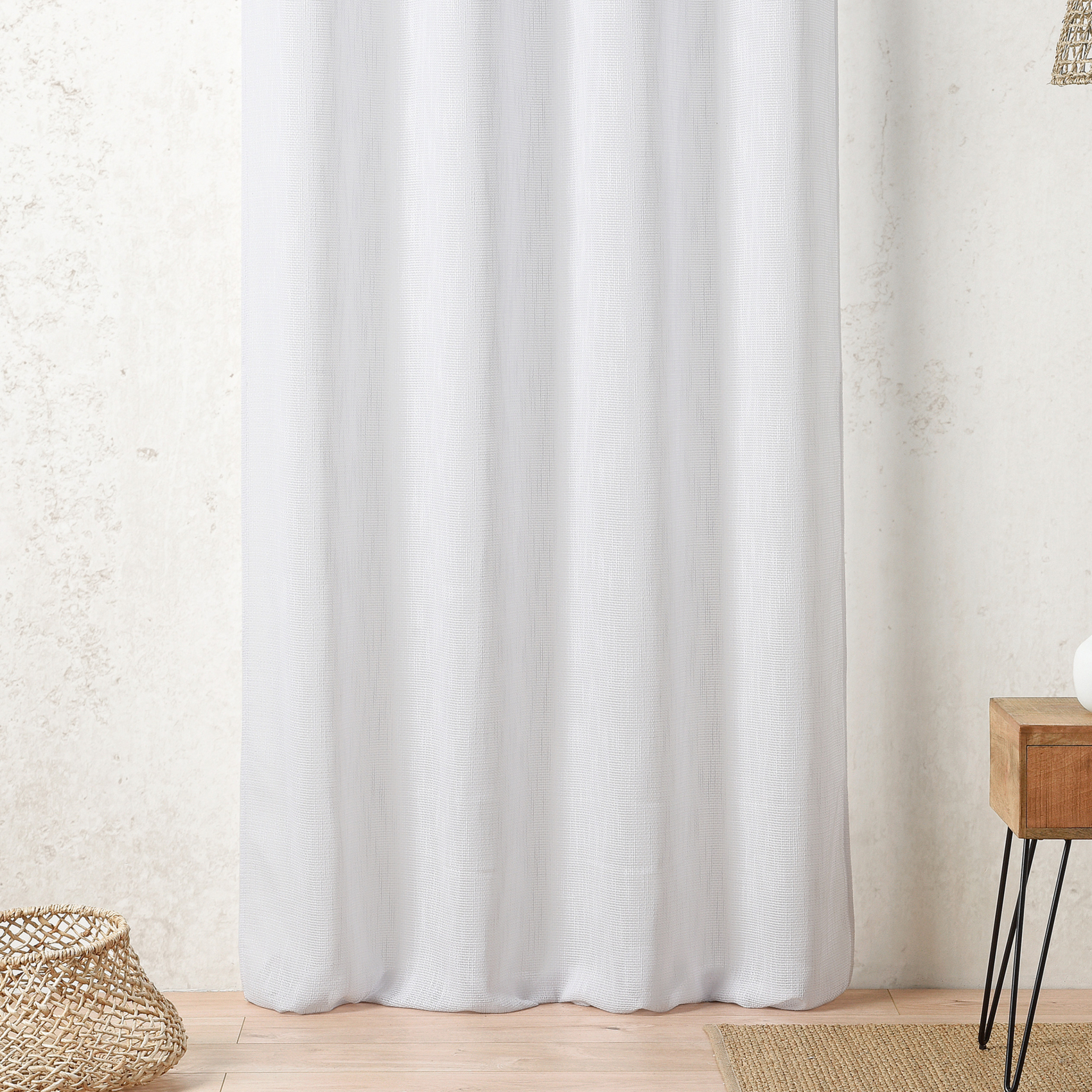 Tissu voilage effet filet ajouré style crochet — vue 3