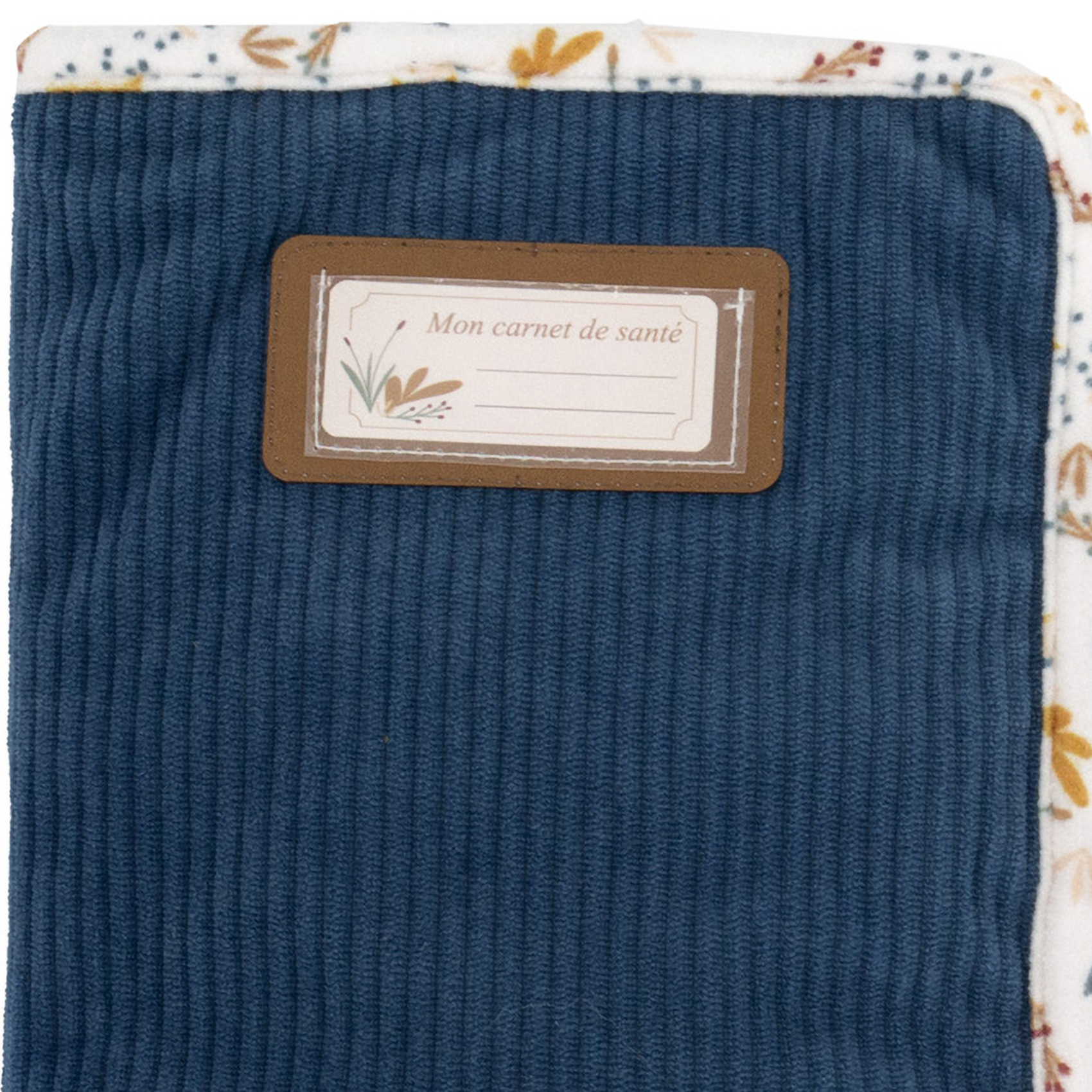 Protège carnet de santé lavable effet velours — vue 3