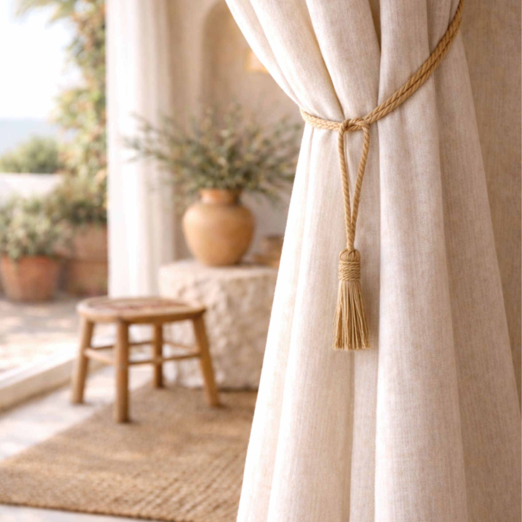 Embrasse pompon naturel — vue 4