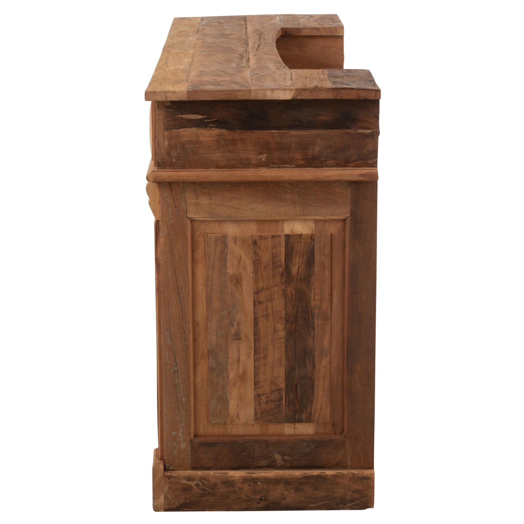 Bar en bois rangements multiples — vue 4