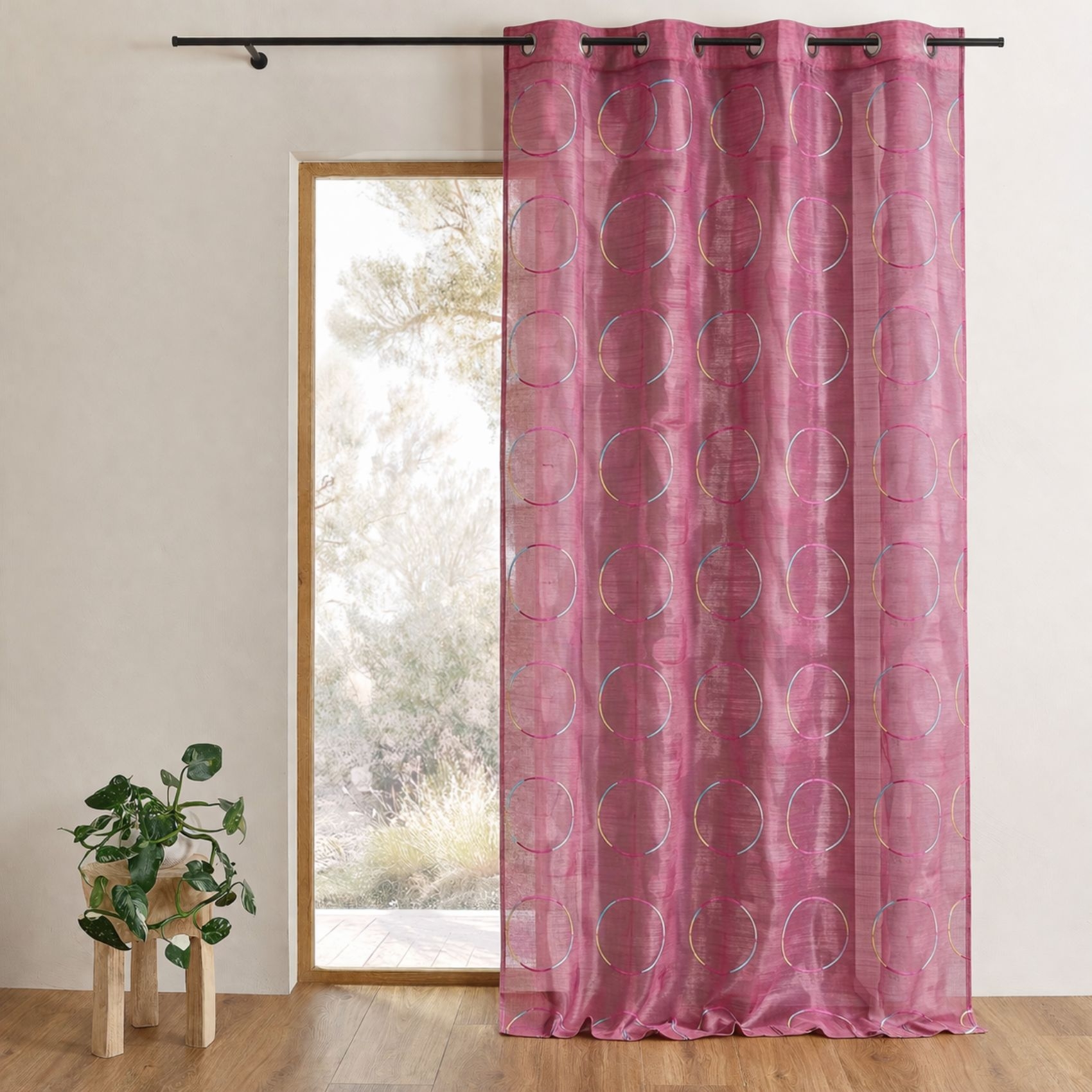 Voilage en Organza avec cercles brodés — vue 5