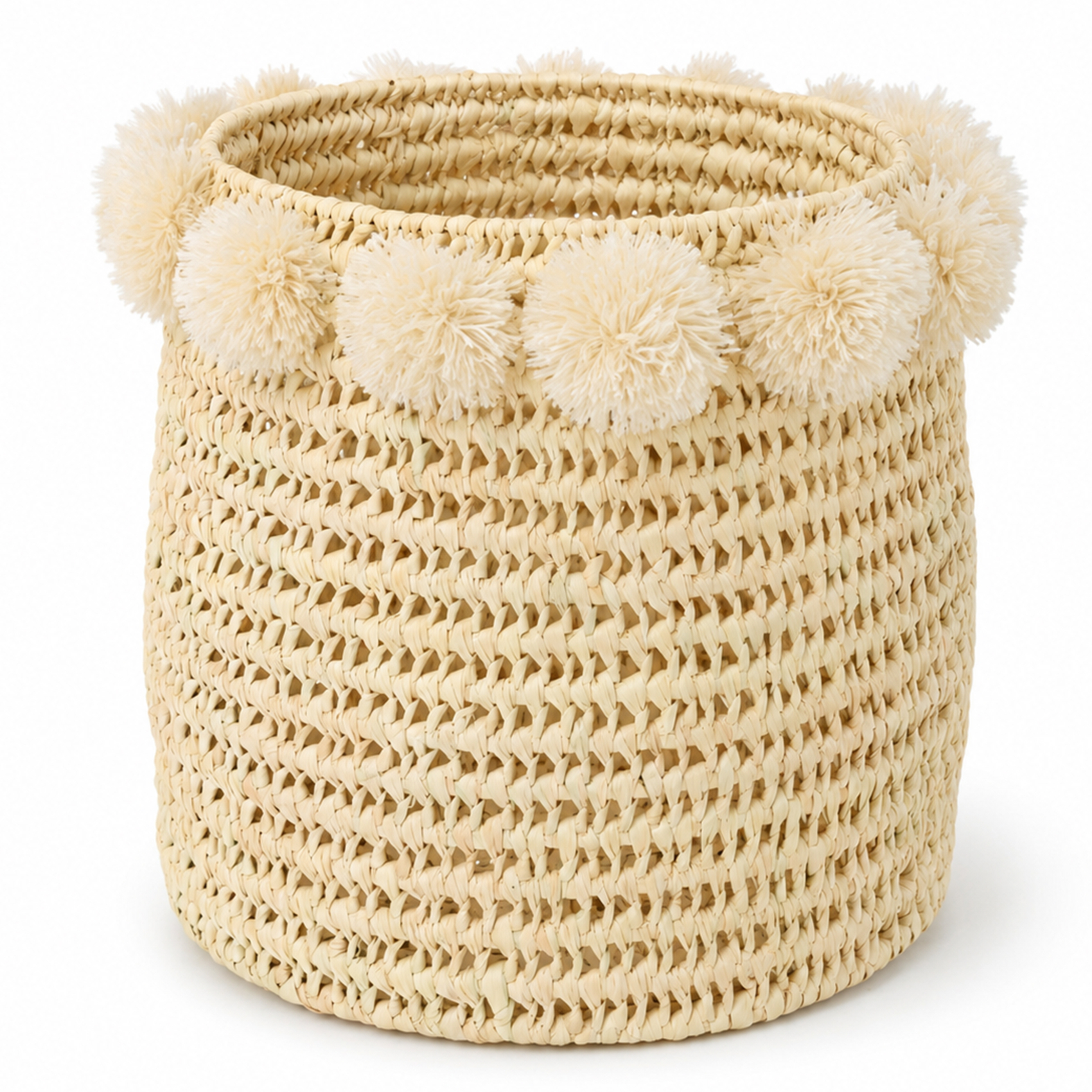 Cache-pot tressé avec pompons — vue 5