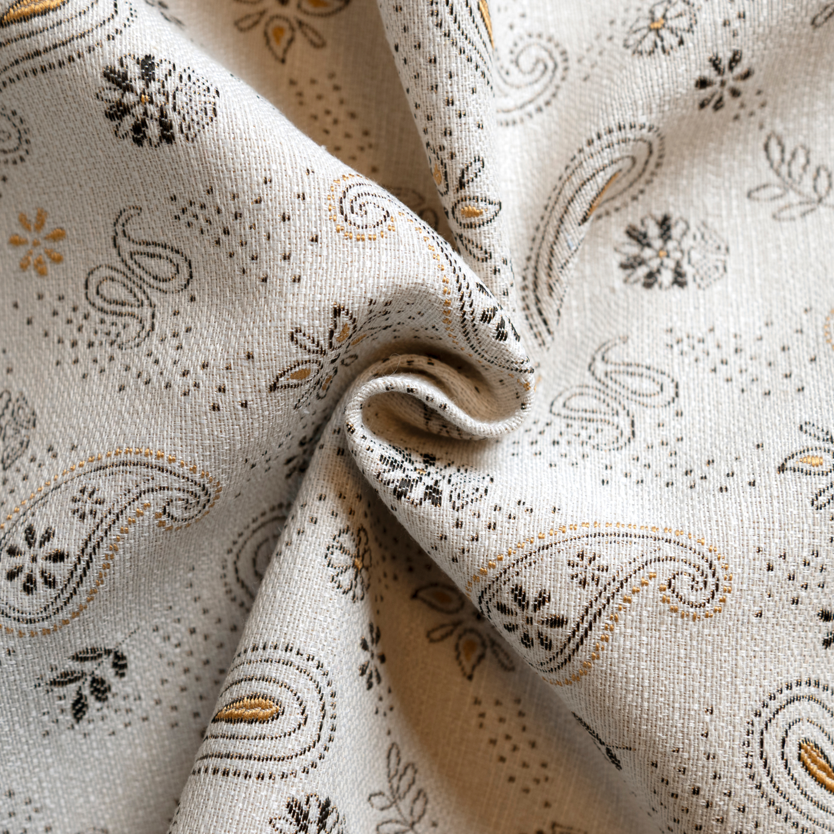 Tissu d’ameublement jacquard en polycoton — vue 3