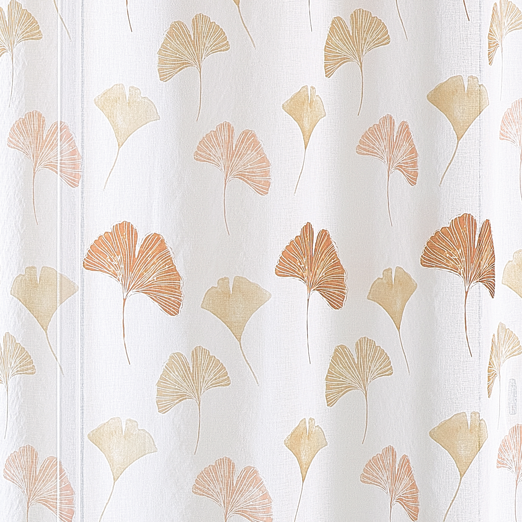 Voilage léger imprimé motif ginkgo — vue 3