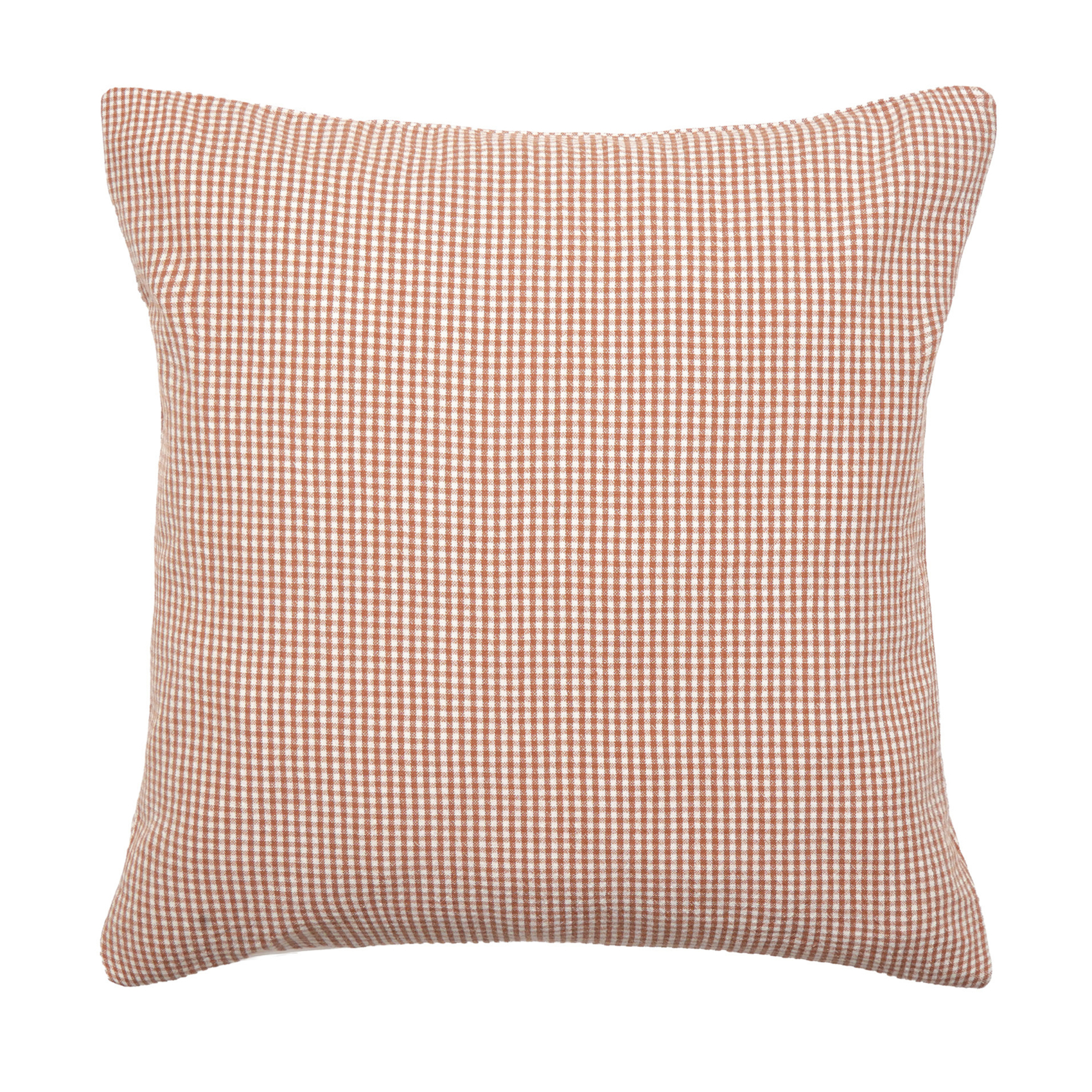 Housse de coussin vichy 100% coton lavé — vue 4
