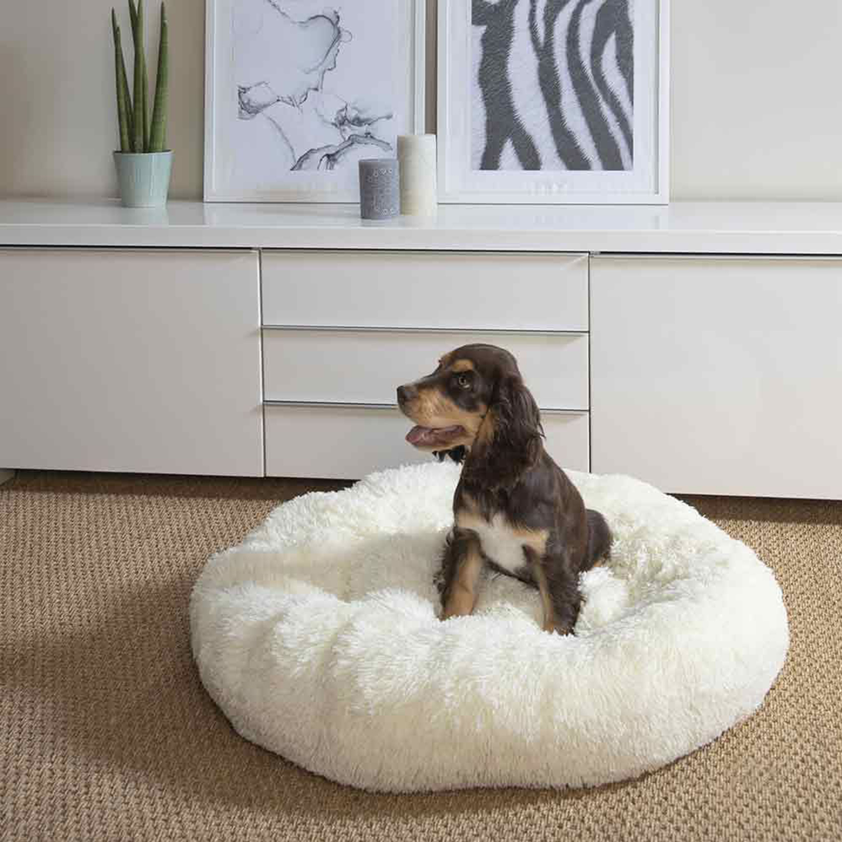 Coussin rond douillet pour chien et chat — vue 5