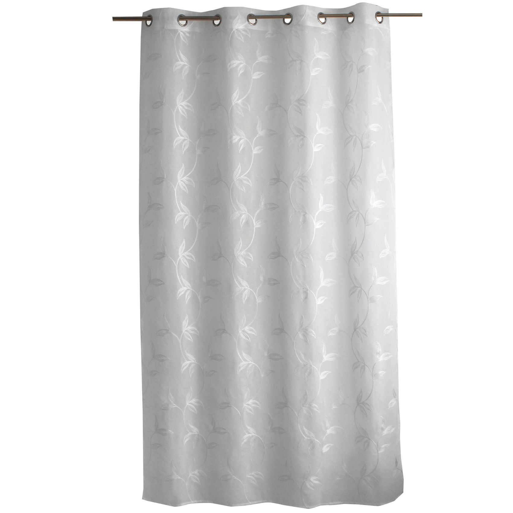 Voilage brodé motif nature — vue 3