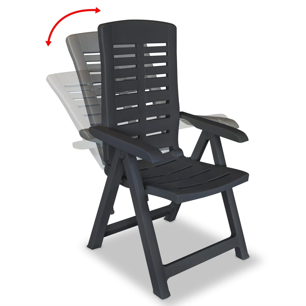 Lot de 2 chaises de jardin inclinables pliables — vue 6