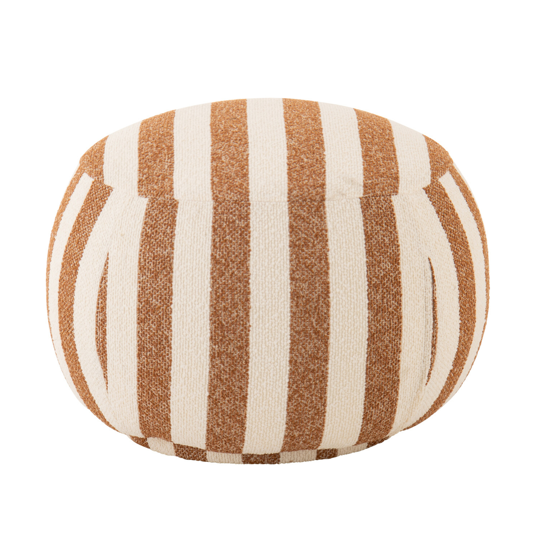 Pouf rond en tissu rayé — vue 6