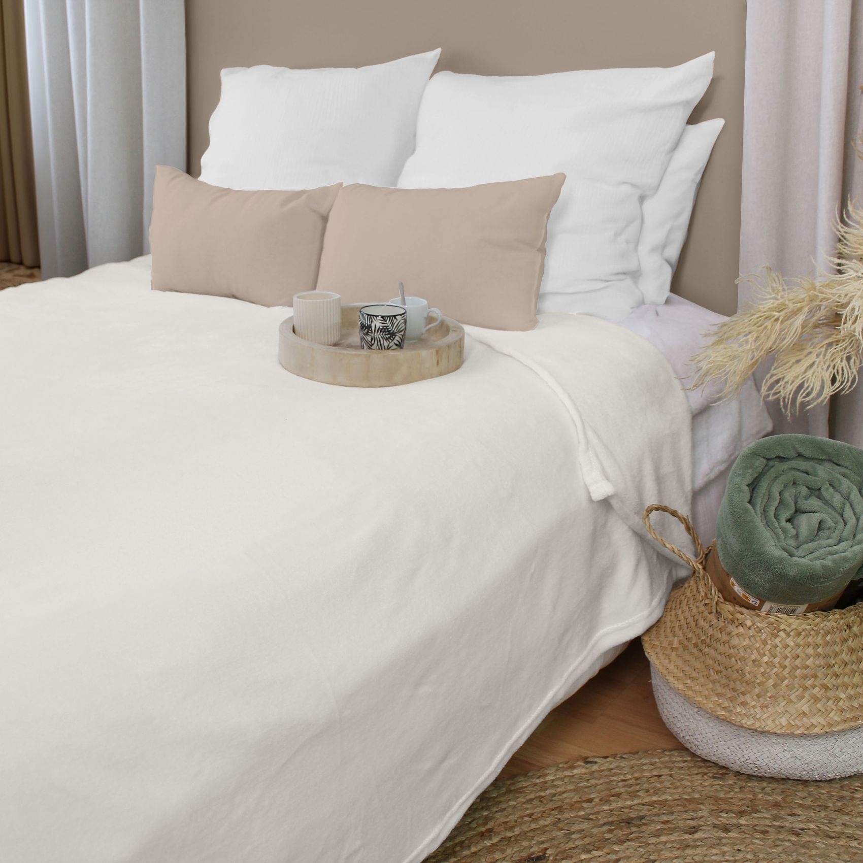 Couverture unie en molleton — vue 6