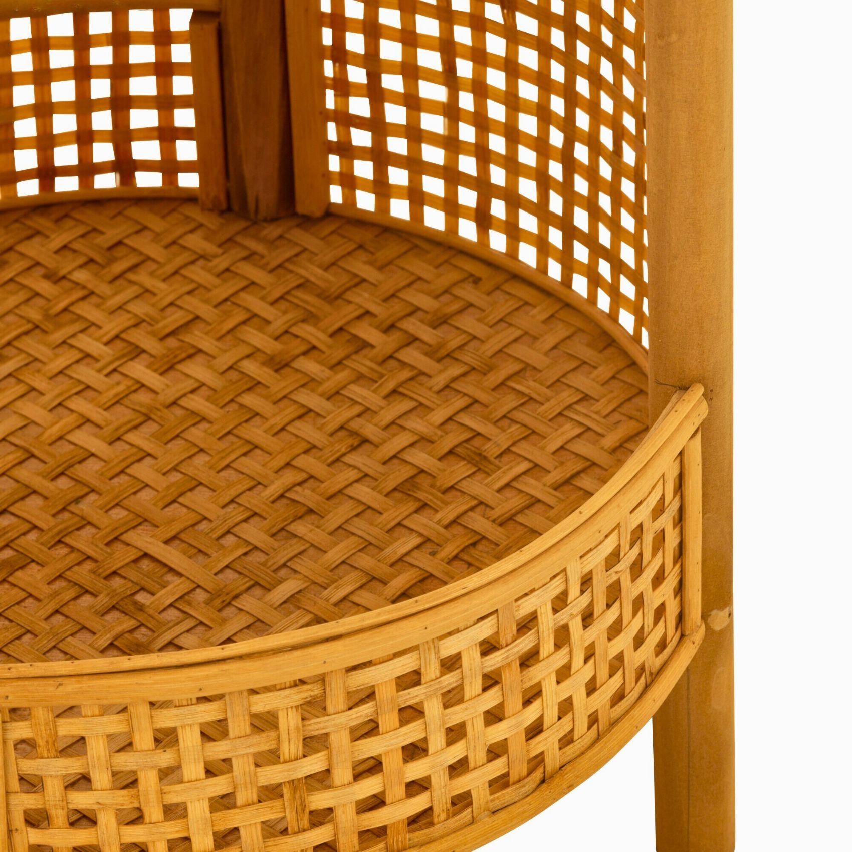 Table basse salon rotin à double plateaux — vue 6