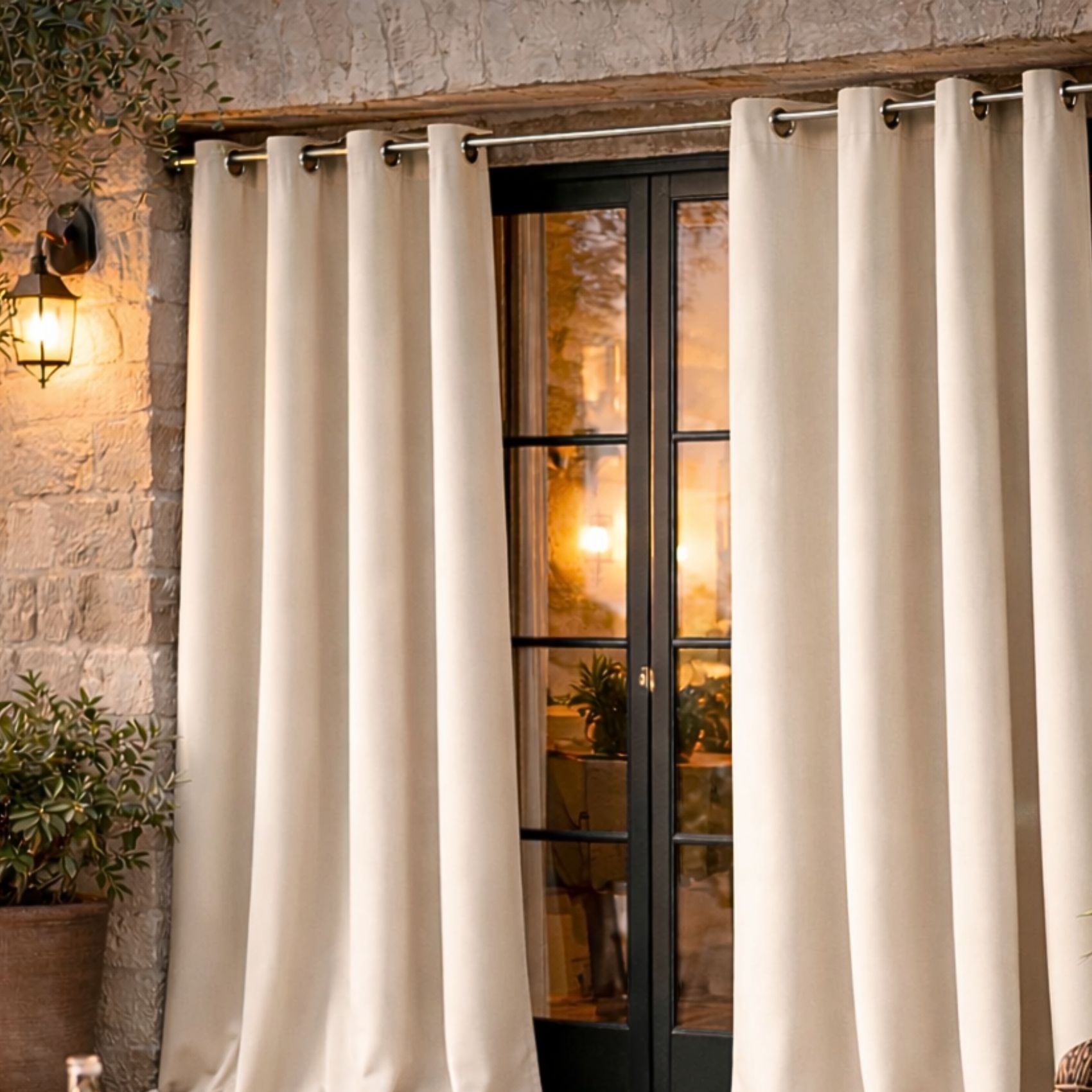 Rideau d'extérieur en tissu déperlant — vue 4