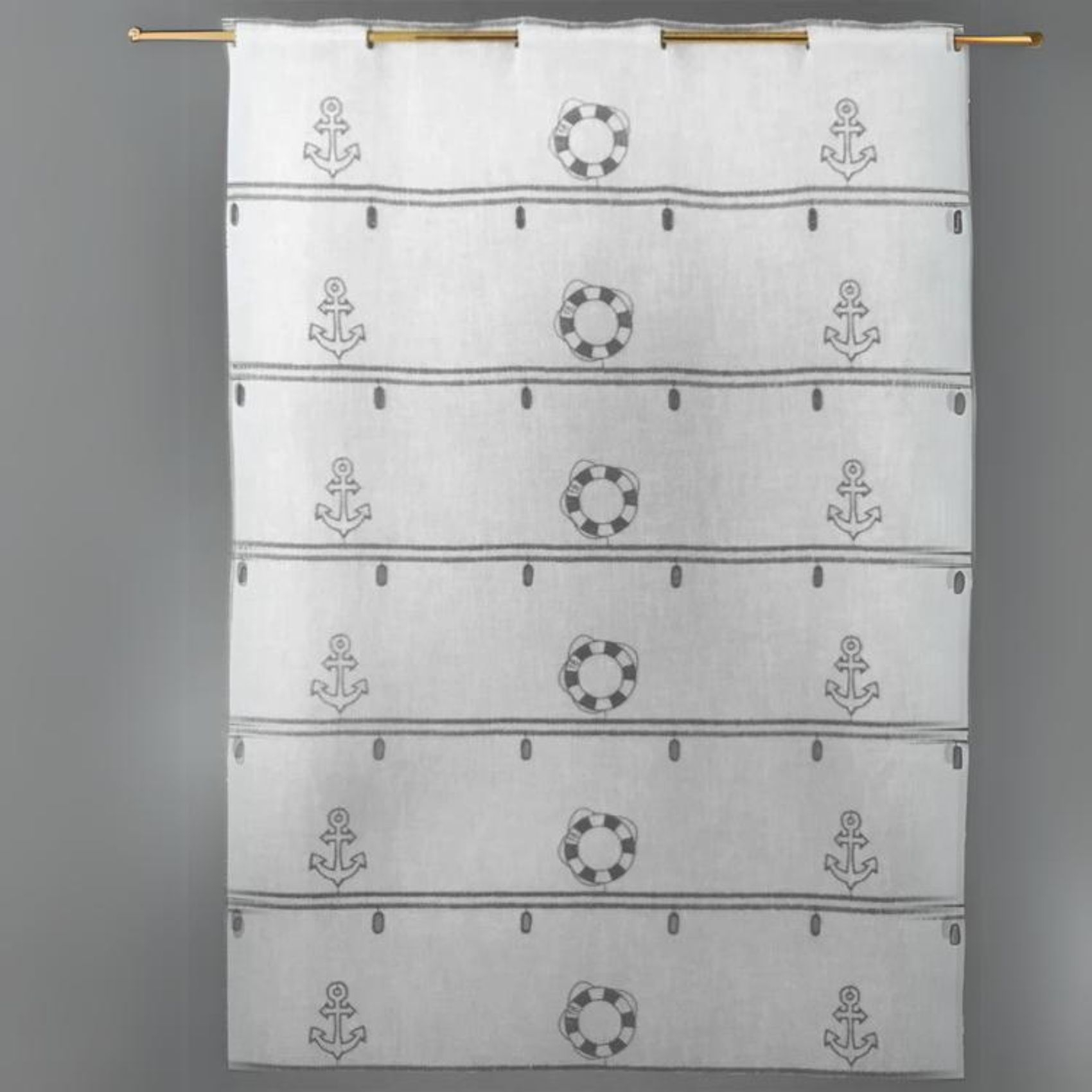 Modulable en étamine brodée Marine — vue 3